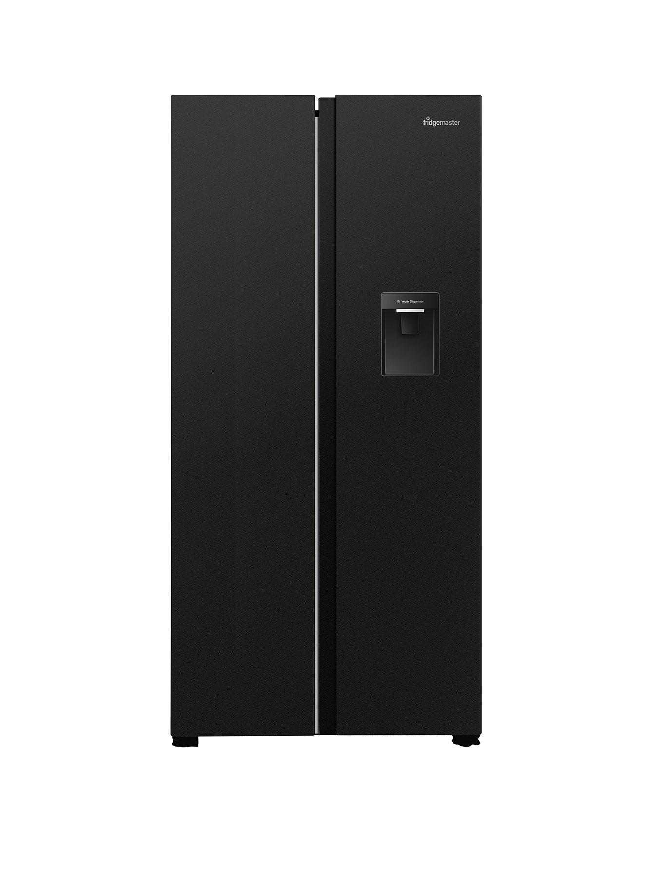 Fridgemaster Fridgemaster MS83430DEB1 Total No Frost American Fridge Freezer - Black - E Rated