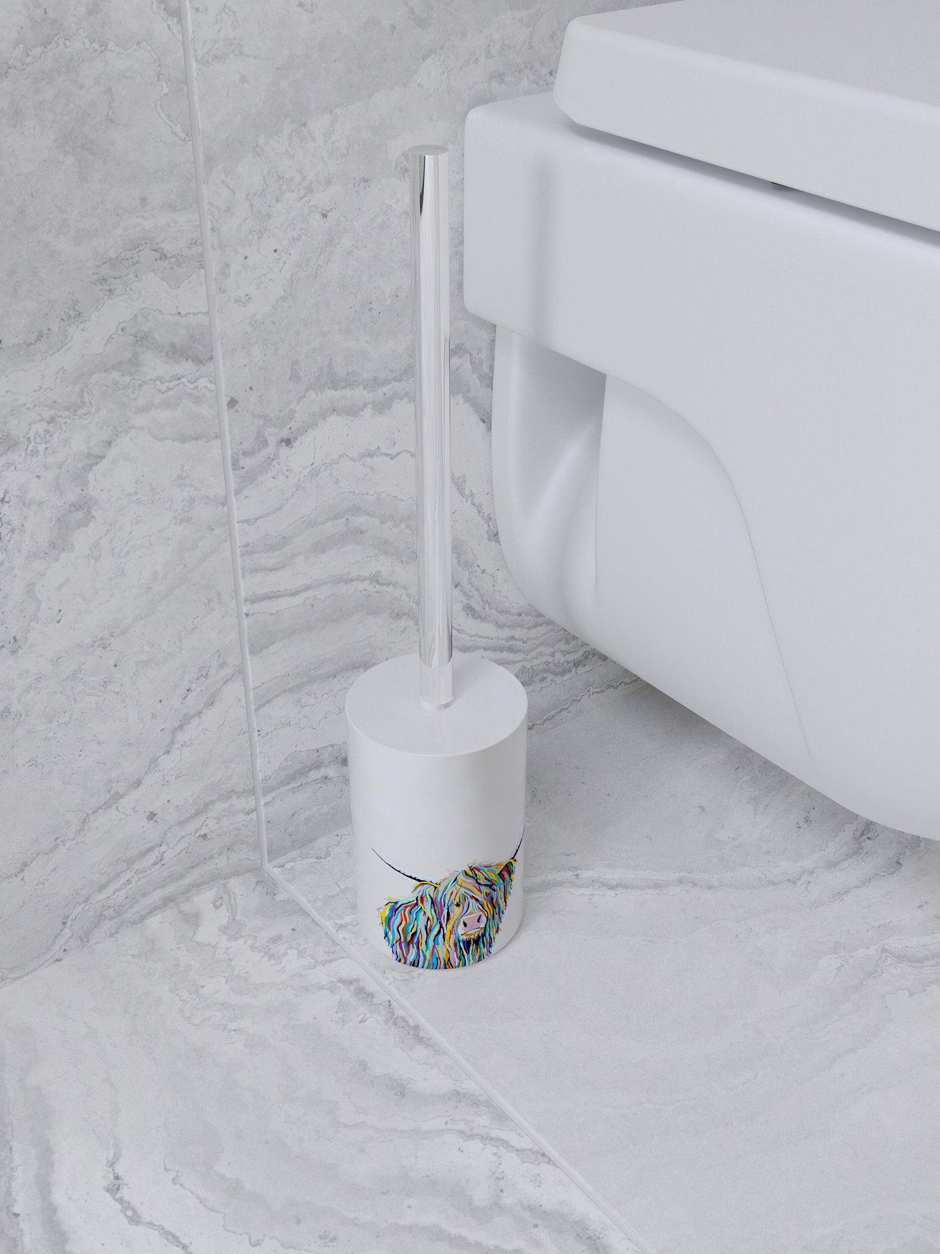 Image 1 of 4 of Croydex Steven Brown Angus Mccoo Toilet Brush &amp; Holder