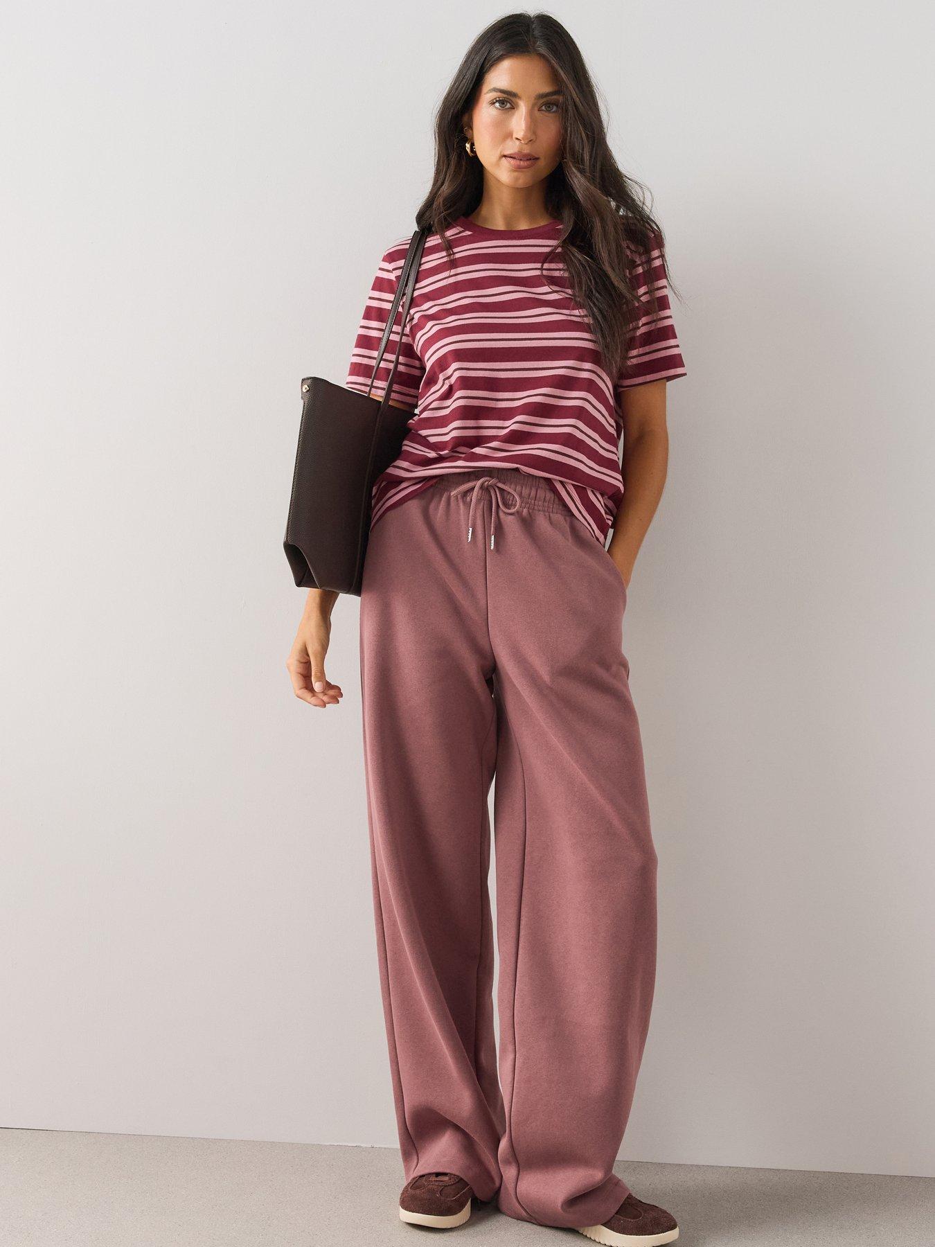 Image 1 of 6 of The Very Collection Wide Leg Relaxed Joggers