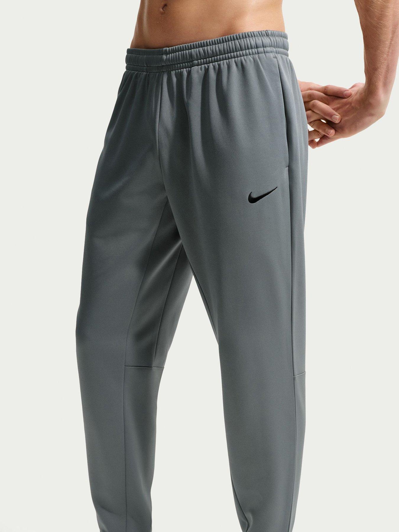 Image 3 of 5 of Nike Mens Therma-FIT Brushed Fleece Rib Cuff Jogging Bottoms - Grey