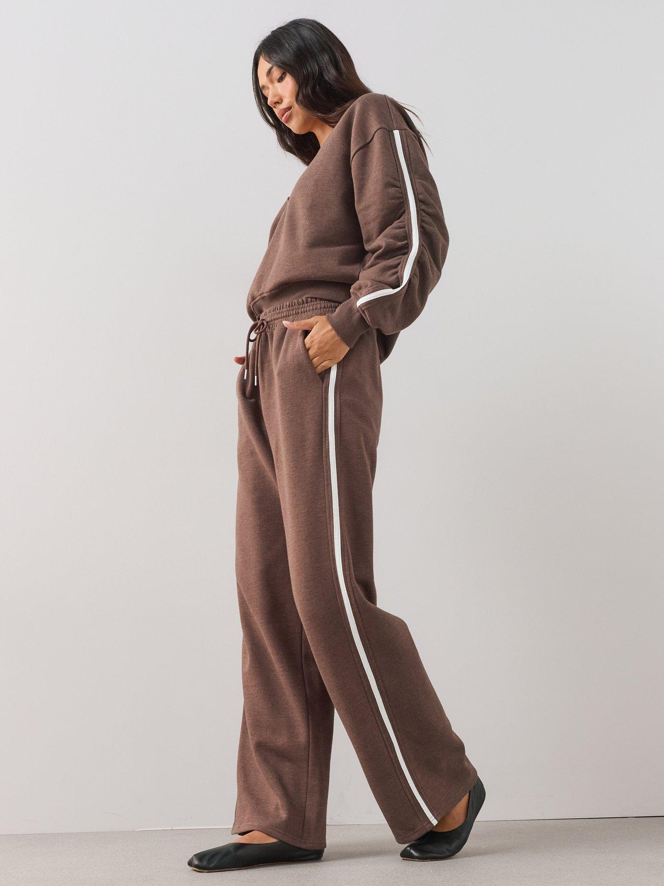 The Very Collection Side Stripe Wide Leg Trouser Co-ord
