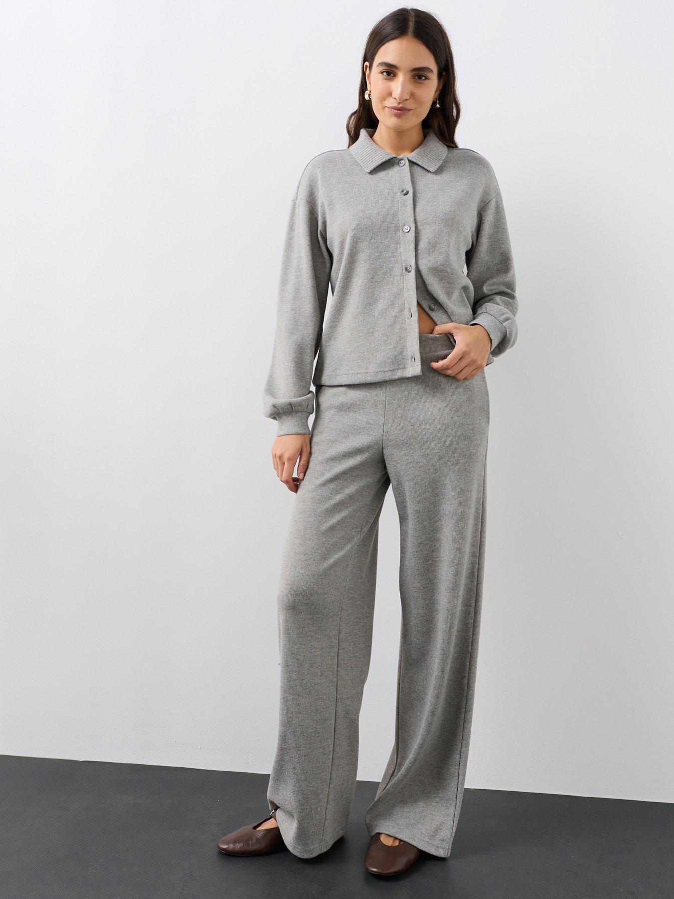 The Very Collection Snit Wide Leg Trouser Co-ord