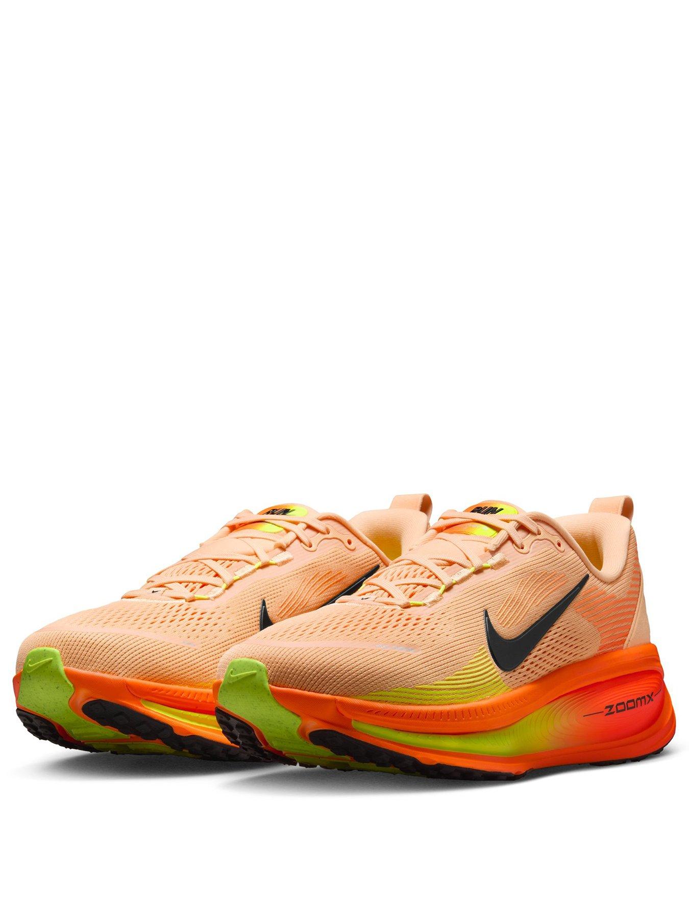 Image 2 of 7 of Nike Mens Vomero 18 Cushioned Lace-Up Running Trainers - Orange