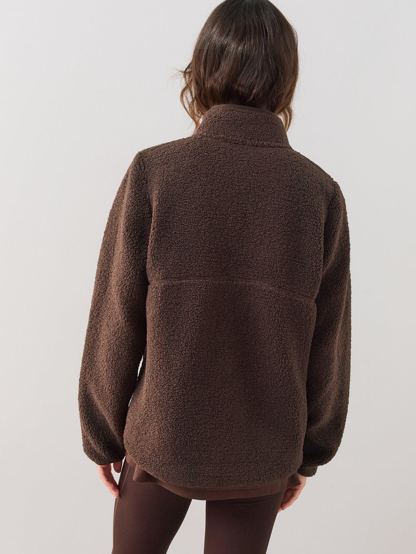 Image 2 of 7 of The Very Collection Zip Up Borg Jacket