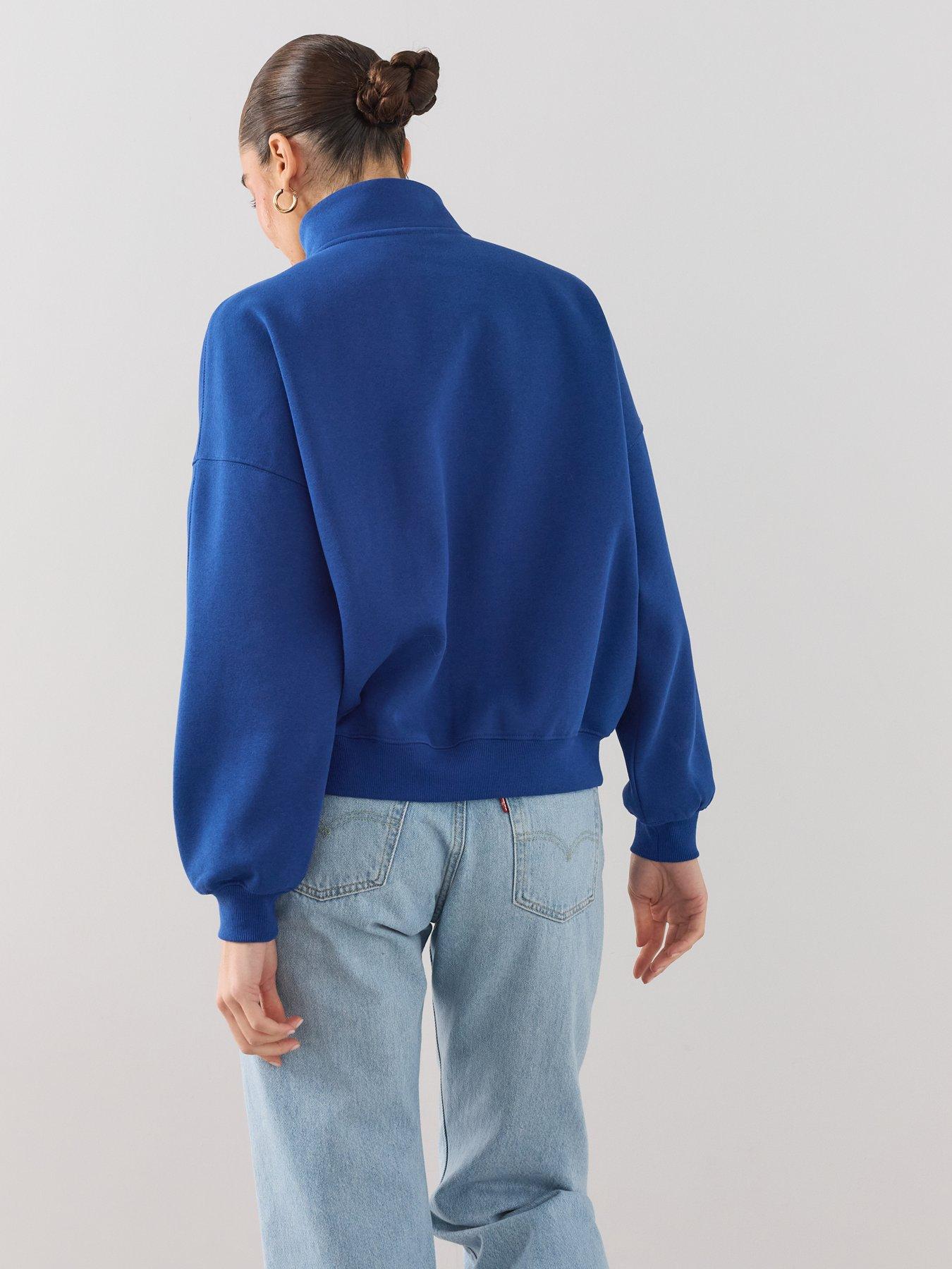 Image 2 of 7 of The Very Collection Half Zip Sweatshirt - Blue