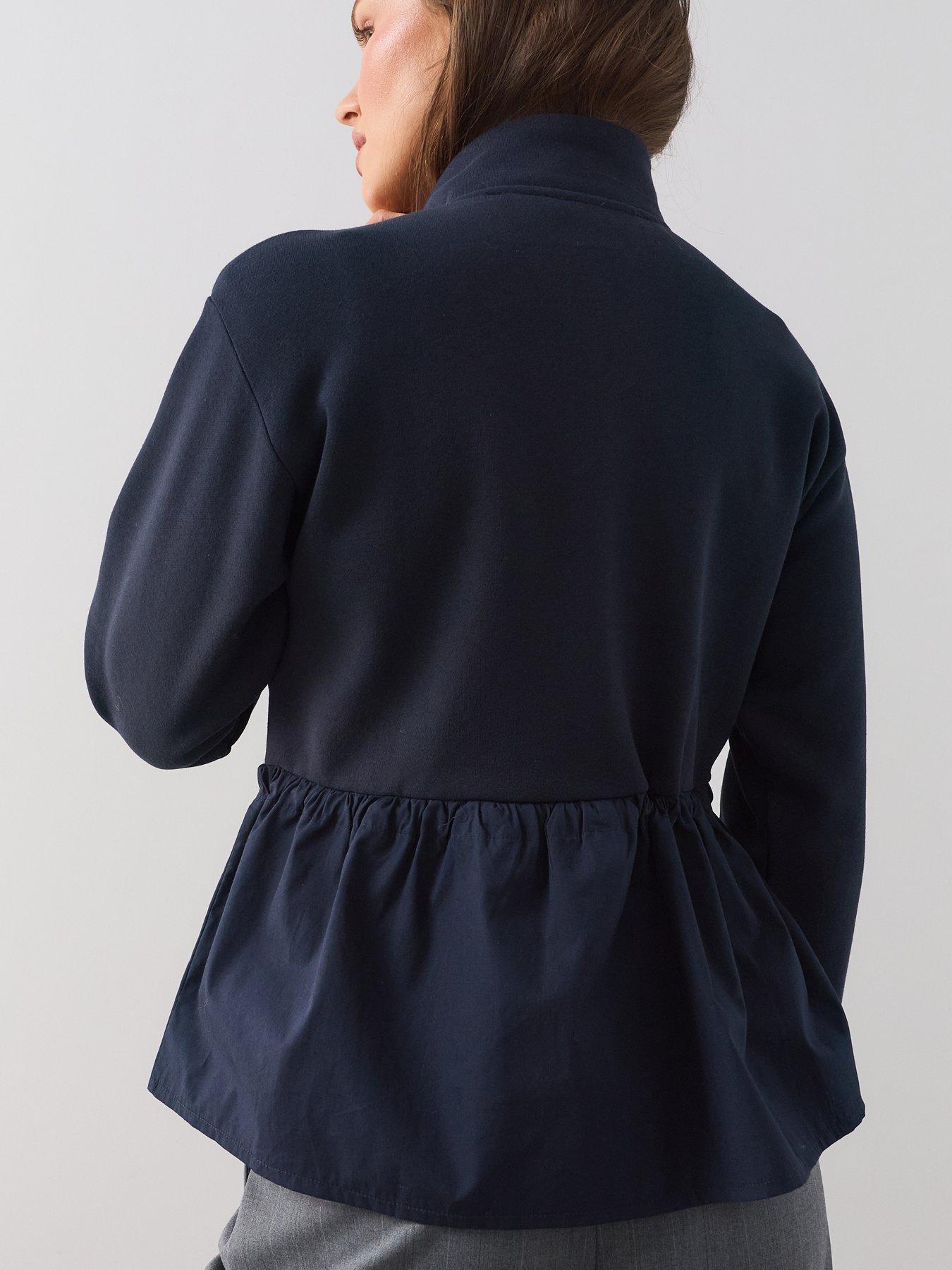 Image 6 of 7 of The Very Collection Woven Mix Zip-up Jacket