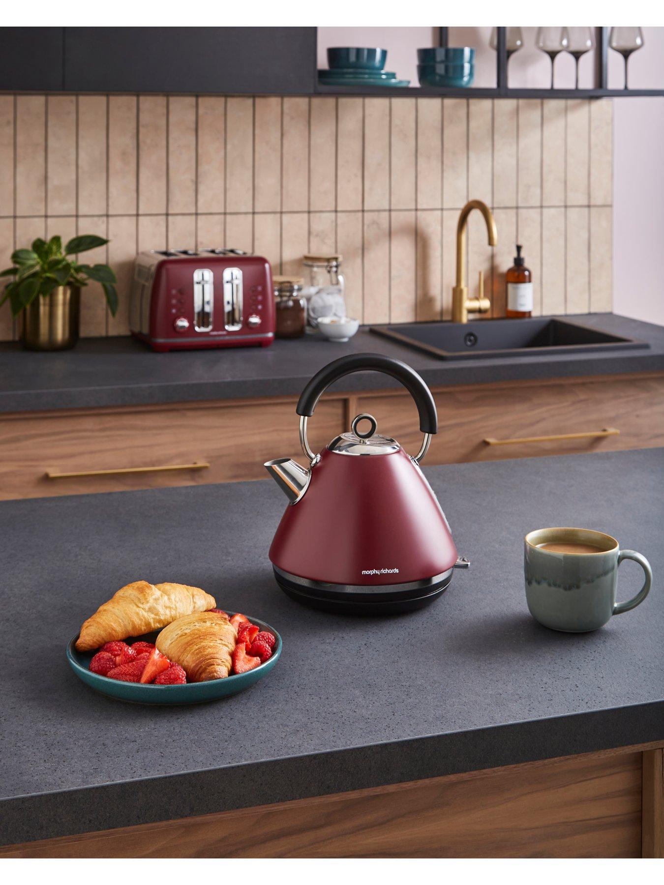 Image 3 of 7 of Morphy Richards Accents Pyramid Kettle & Toaster Rhubarb
