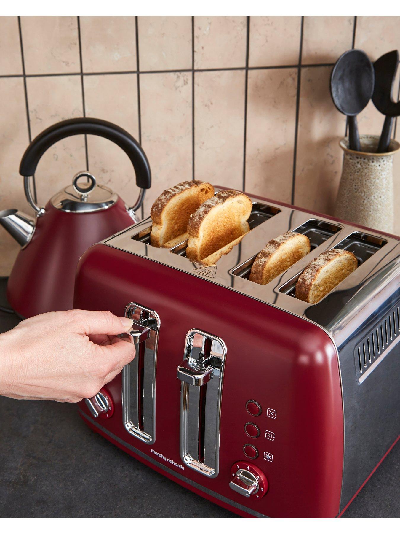 Image 5 of 7 of Morphy Richards Accents Pyramid Kettle & Toaster Rhubarb