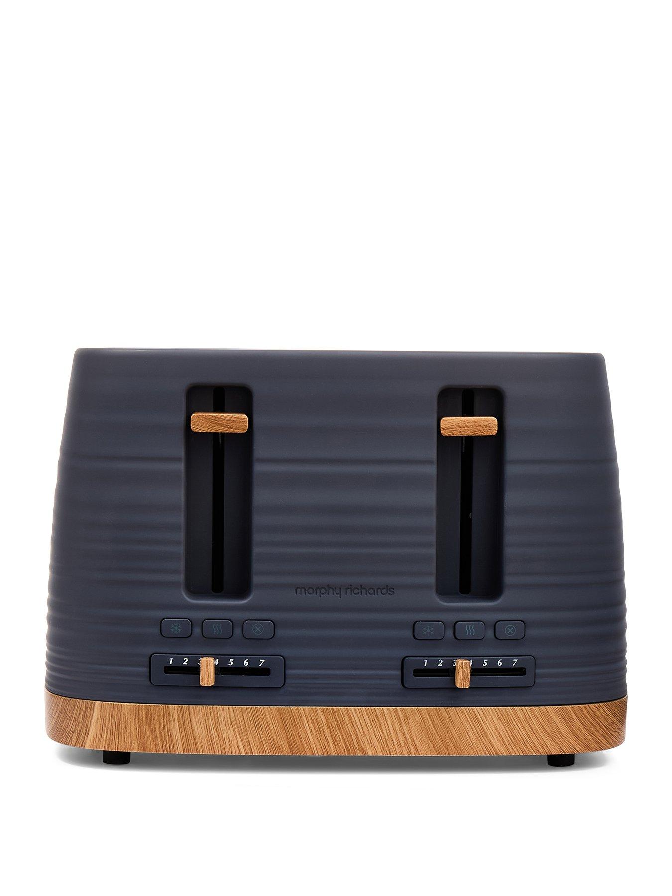 Morphy Richards Clay 4-Slice Grey Toaster - Flint