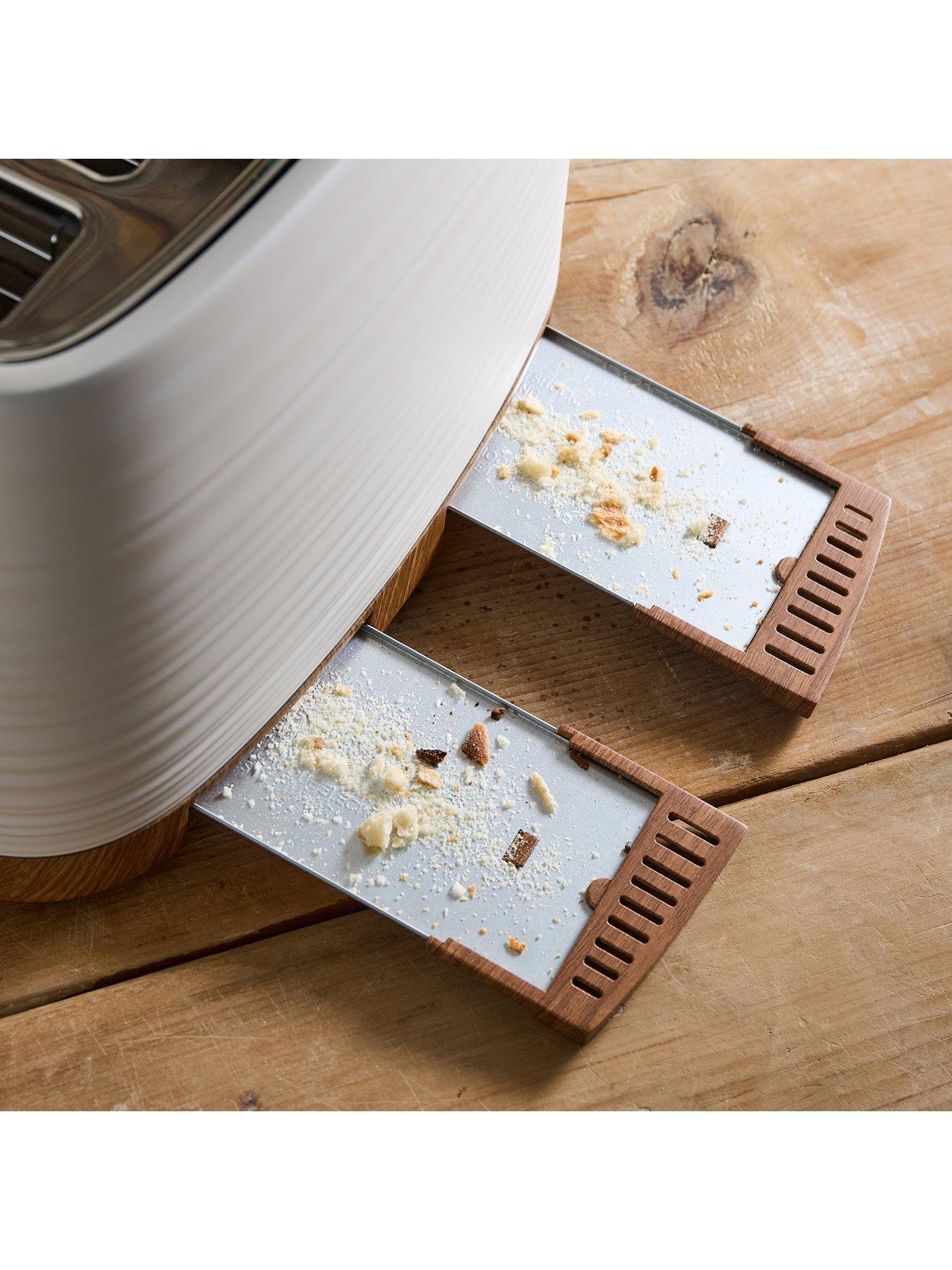 Image 6 of 8 of Morphy Richards Clay 4-Slice White Toaster - China Clay