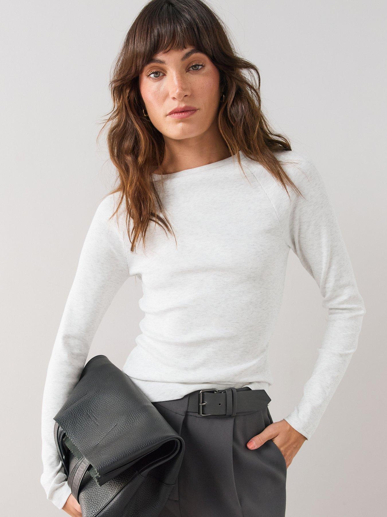 The Very Collection Soft Rib Long Sleeve Top