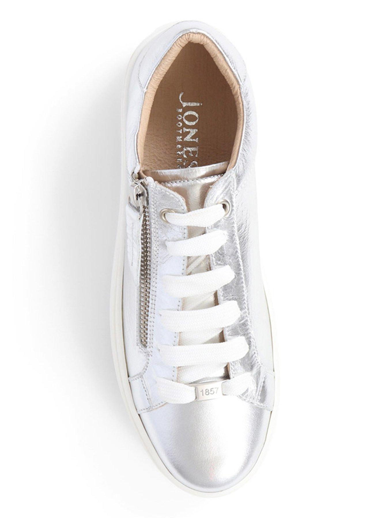 Image 4 of 6 of Jones Bootmaker Amalia Flatform Trainer - Silver