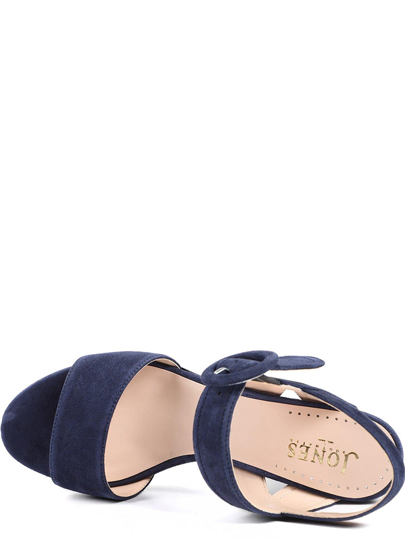 Image 4 of 5 of Jones Bootmaker Garnett Block Heel Buckle Sandal - Navy
