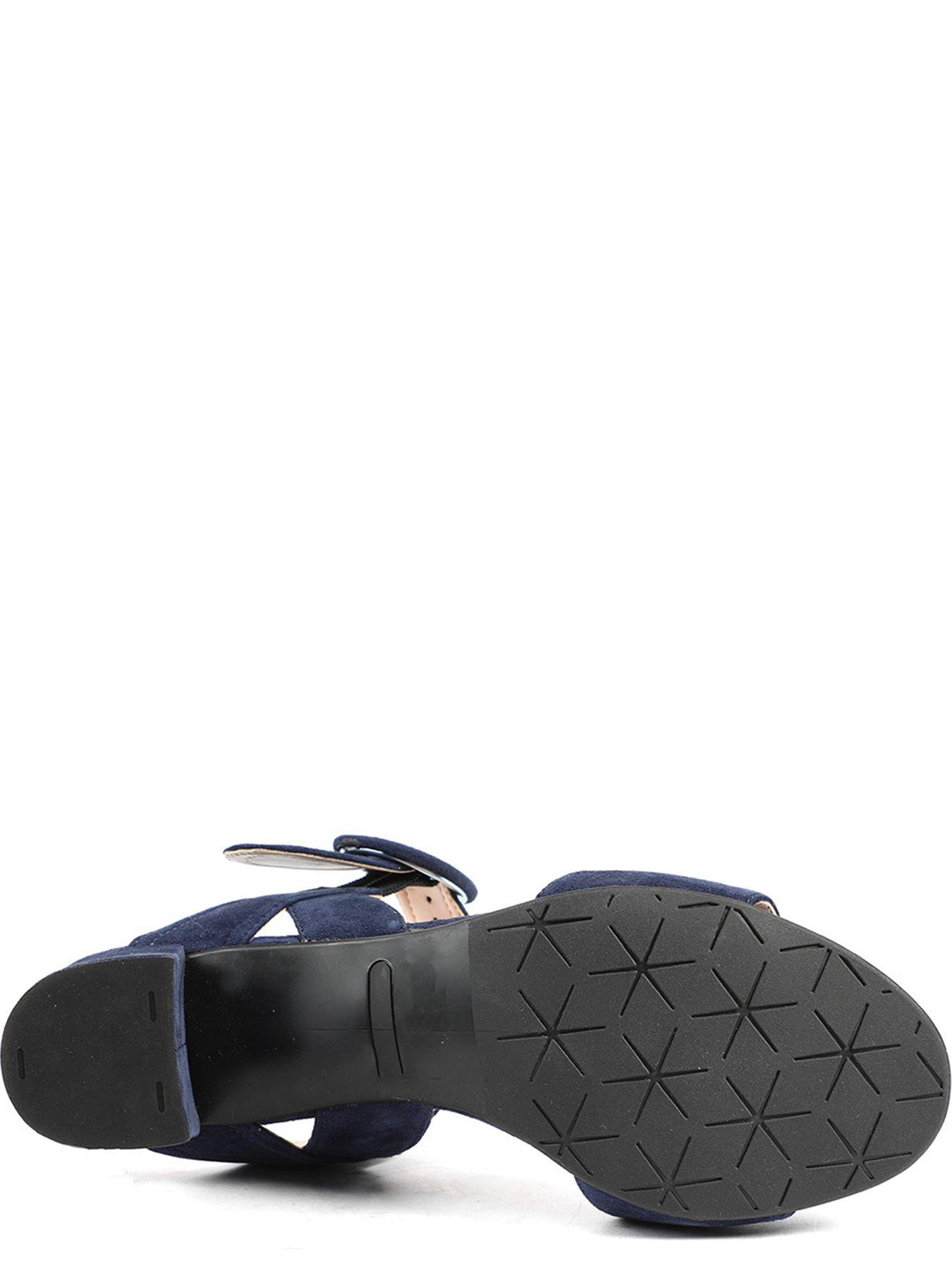 Image 5 of 5 of Jones Bootmaker Garnett Block Heel Buckle Sandal - Navy
