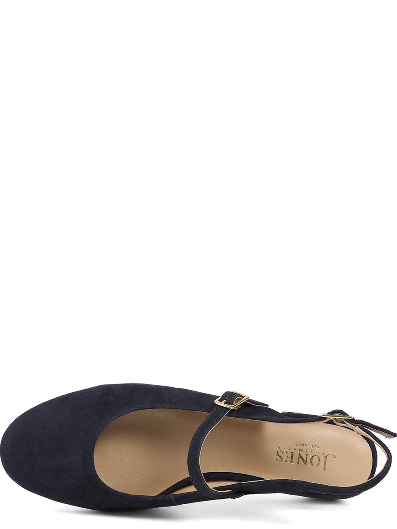 Image 4 of 6 of Jones Bootmaker Yamila Block Heel Mary Jane - Navy