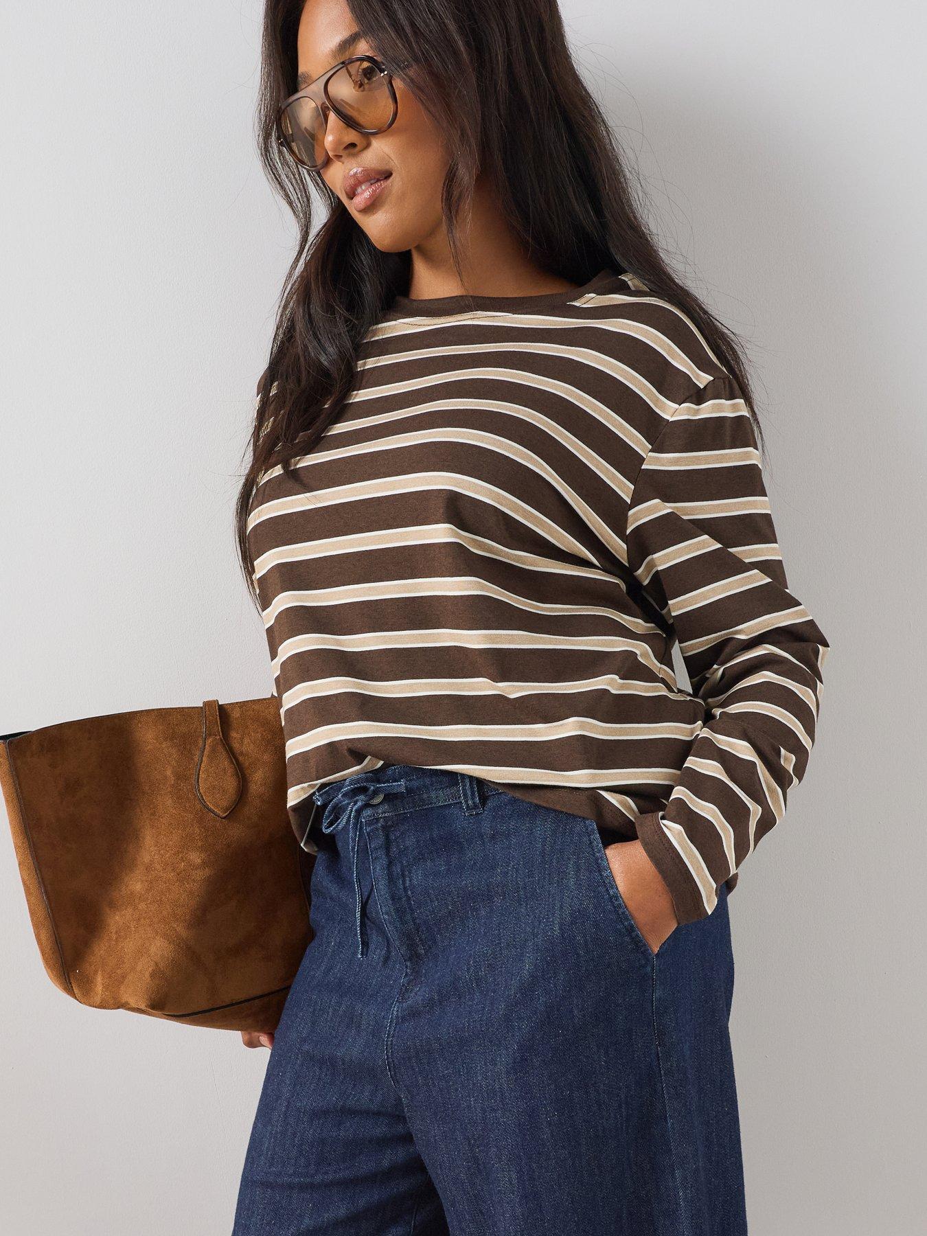 Image 5 of 6 of The Very Collection Curve Elasticated Waist Wide Leg Jean - Blue