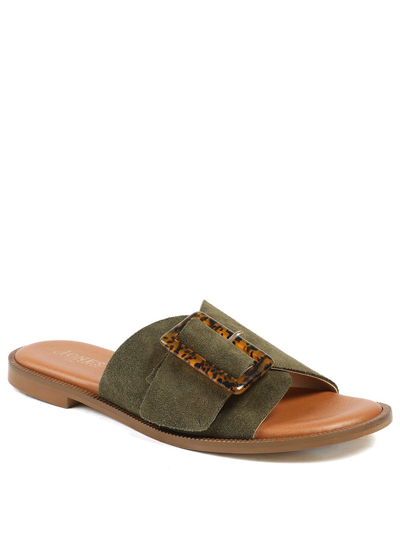 Image 2 of 5 of Jones Bootmaker Jasmyn Buckle Mule Slide - Green