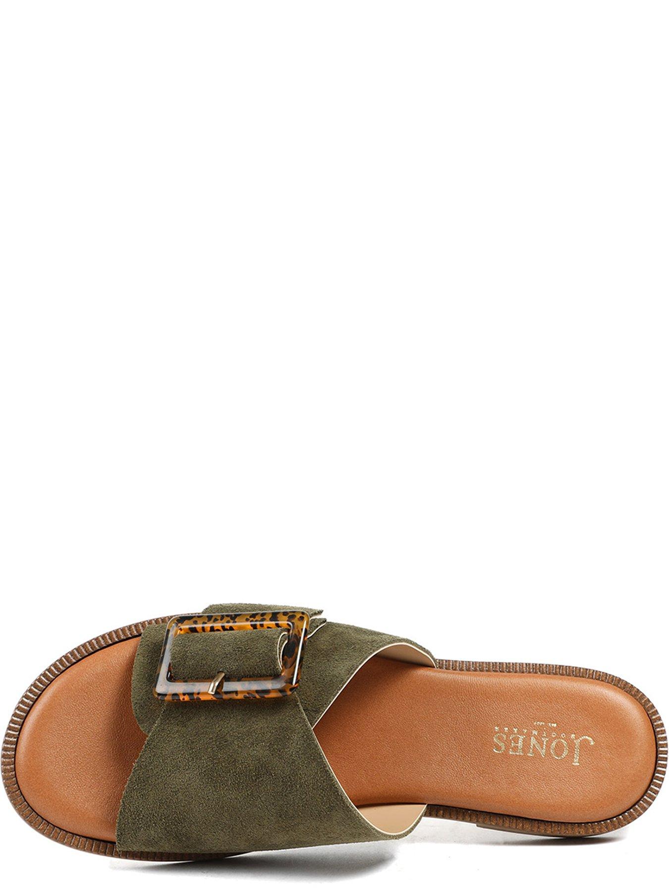 Image 4 of 5 of Jones Bootmaker Jasmyn Buckle Mule Slide - Green