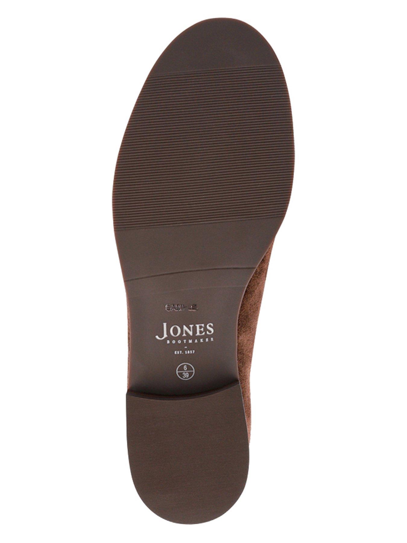 Image 5 of 6 of Jones Bootmaker Lex Suede Buckle Loafer - Brown
