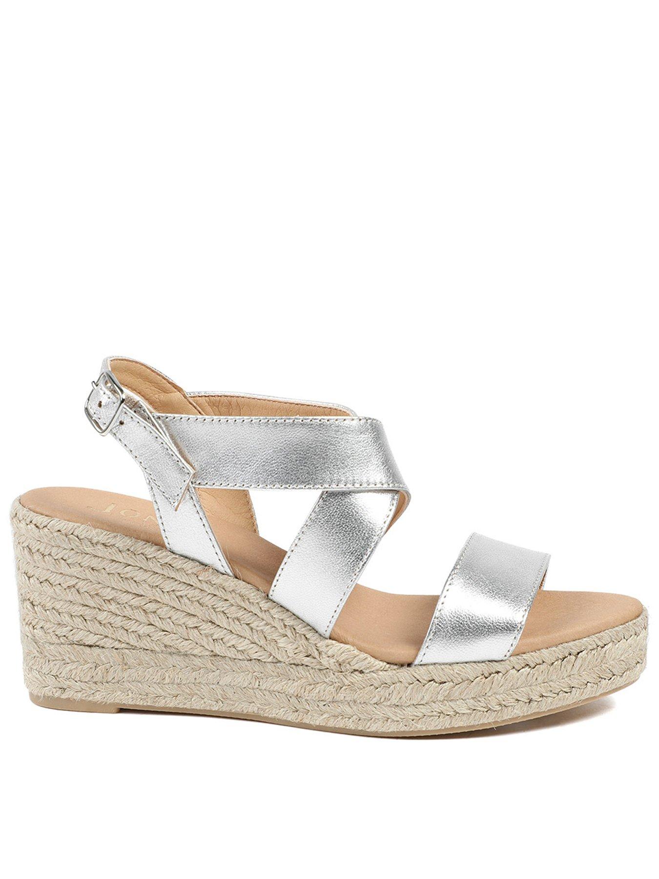 jones-bootmaker-romilly-crossover-strap-wedge-silver