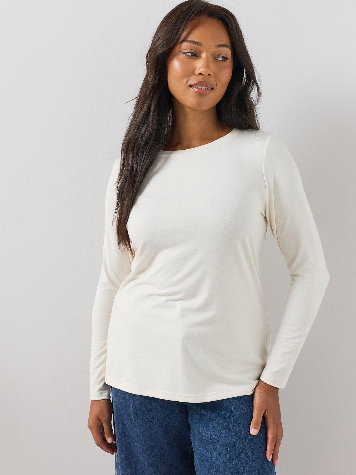 Image 2 of 7 of The Very Collection Curve 2 Pack Long Sleeve Tops