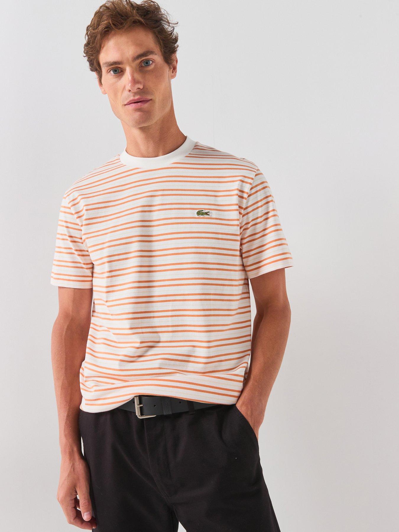 Lacoste Lacoste Classic Fit Striped Cotton T-shirt - Multi