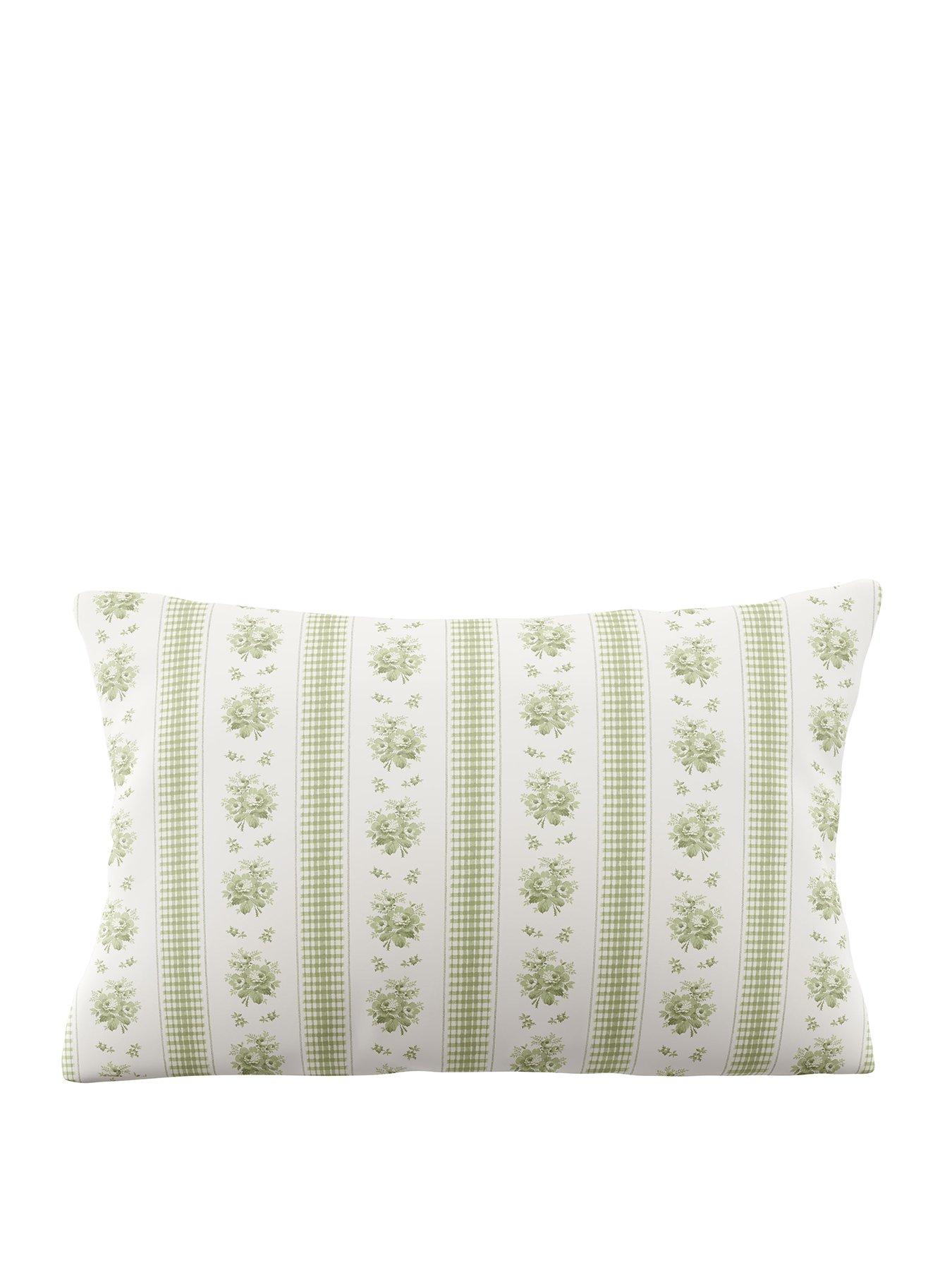Image 2 of 4 of Laura Ashley Pensham Stripe 100% Cotton Standard Pillowcase Pair 50cm x 75cm Pink