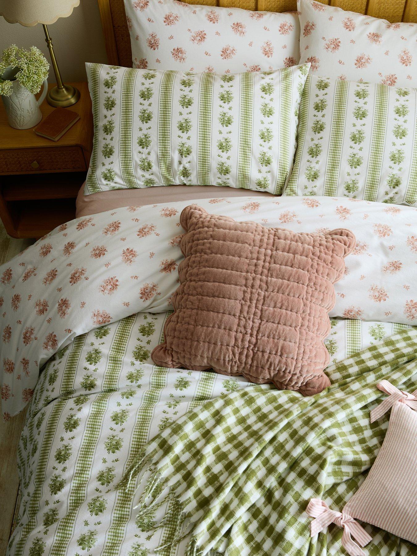 Image 4 of 4 of Laura Ashley Pensham Stripe 100% Cotton Standard Pillowcase Pair 50cm x 75cm Pink