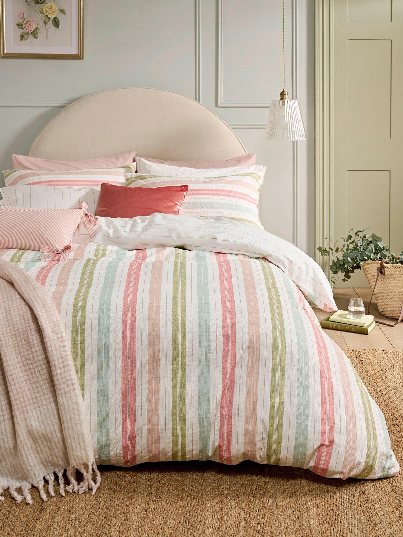 Laura Ashley Sophie Stripe Quilt Set Multi