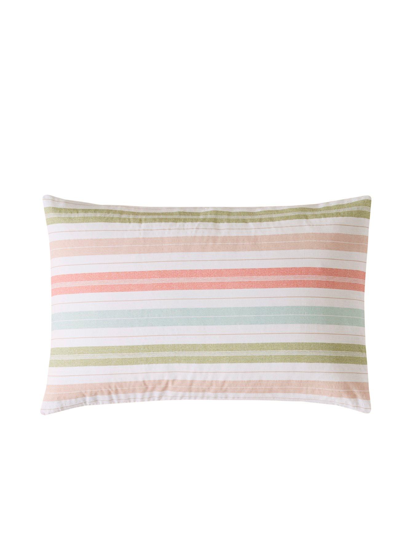 Image 3 of 6 of Laura Ashley Sophie Stripe 100% Cotton Quilt Set Multi