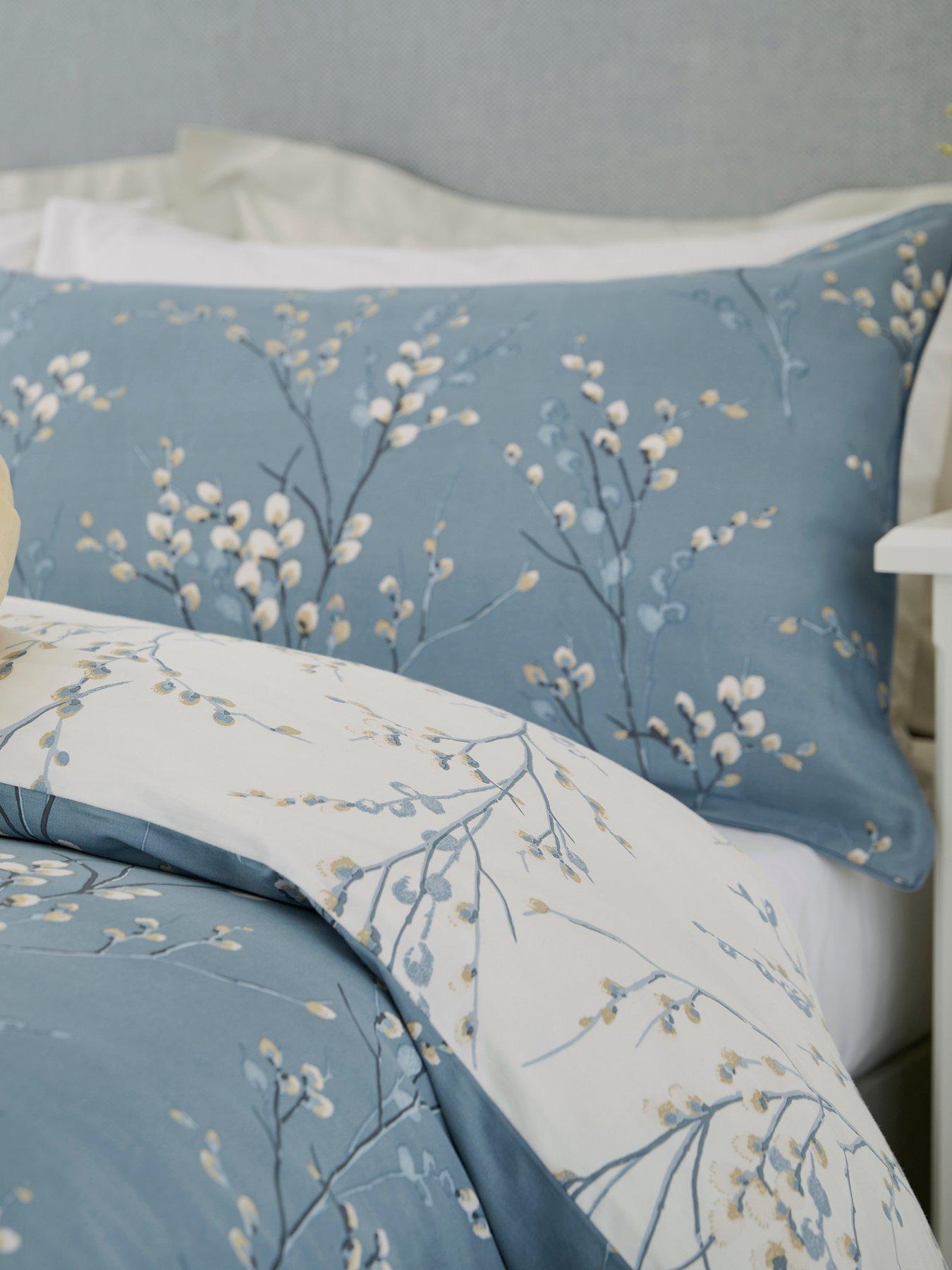Image 3 of 4 of Laura Ashley Pussy Willow Quilt Set Seaspray