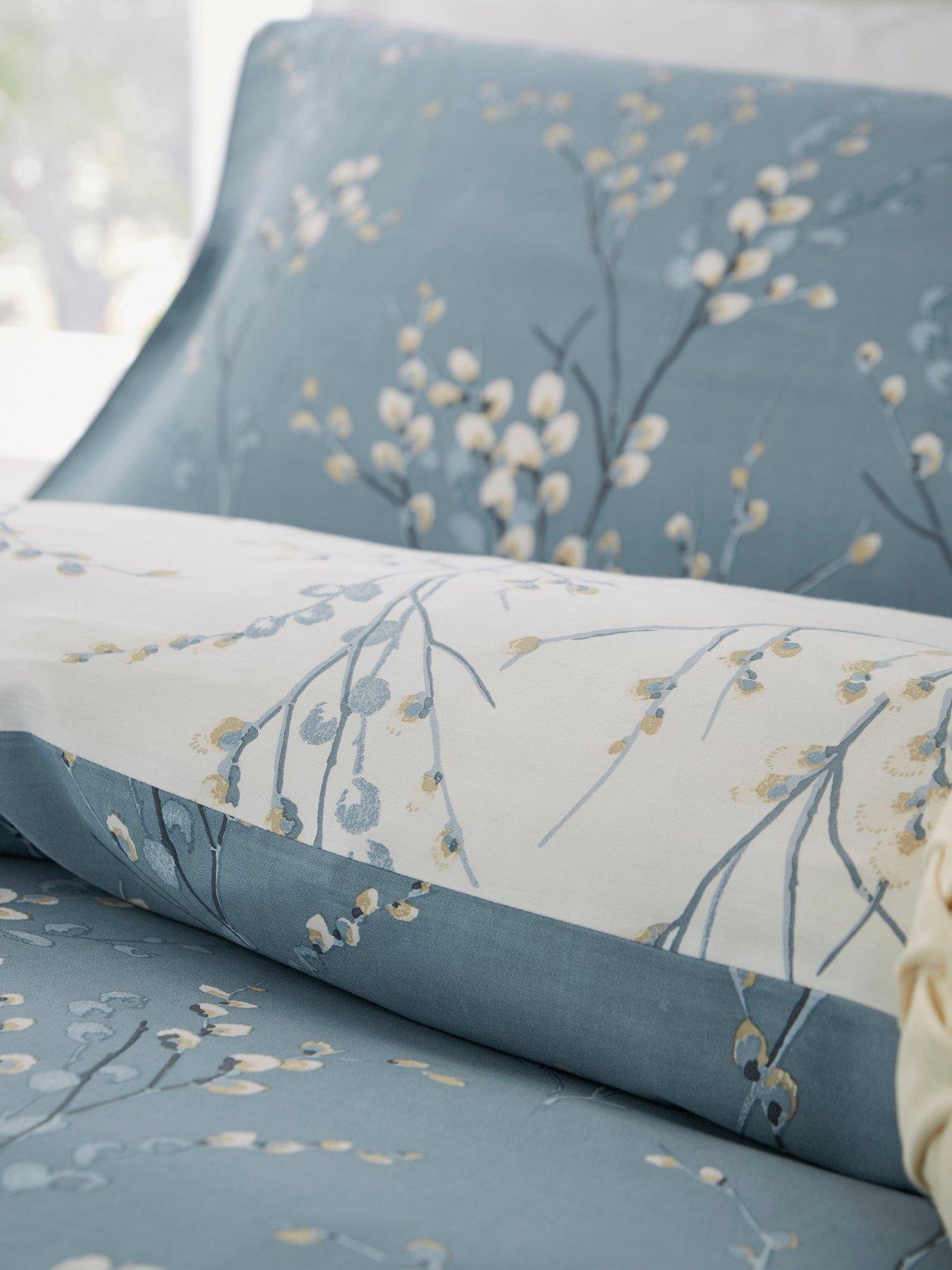 Image 4 of 4 of Laura Ashley Pussy Willow Quilt Set Seaspray