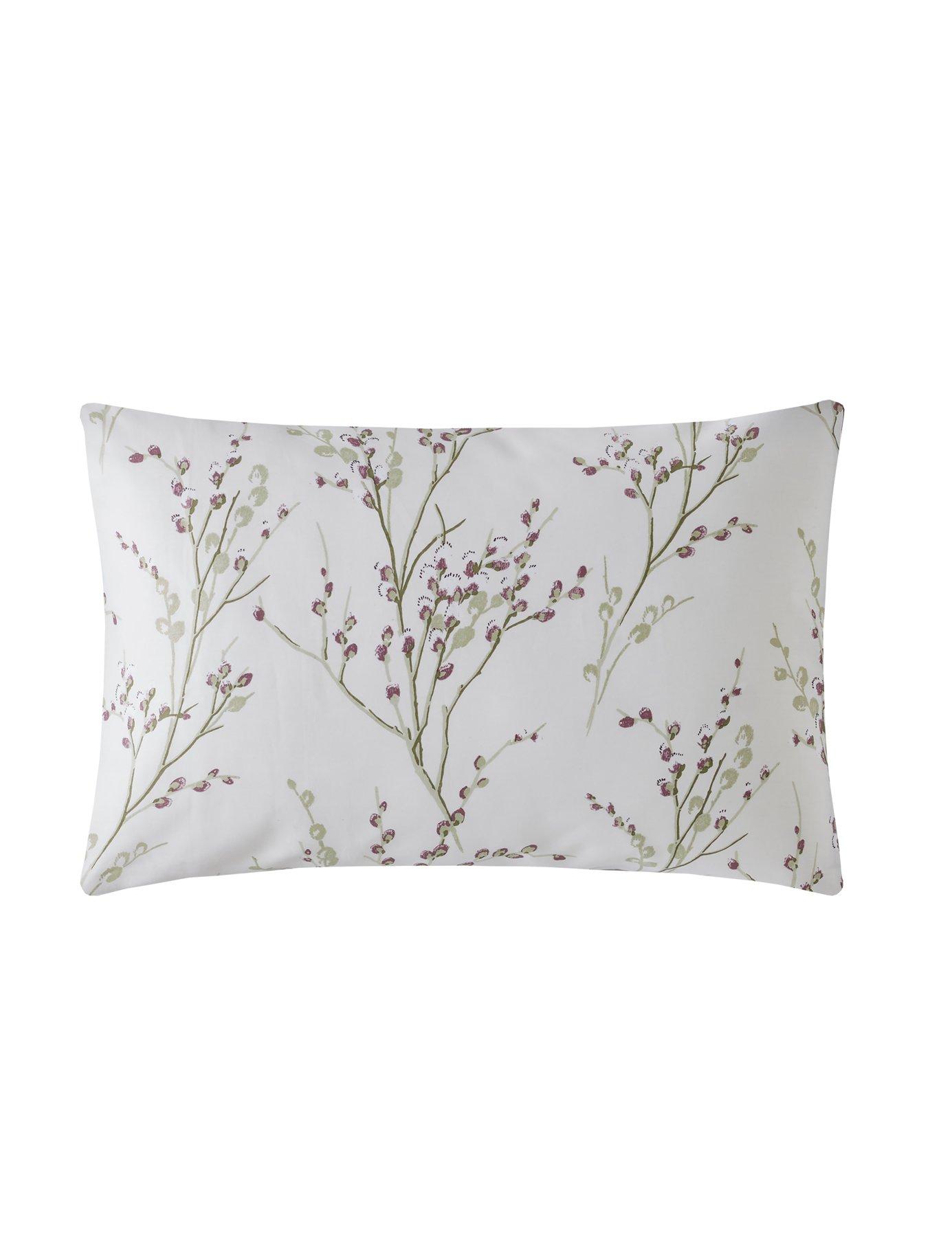 Image 5 of 7 of Laura Ashley Pussy Willow Quilt Set Plum