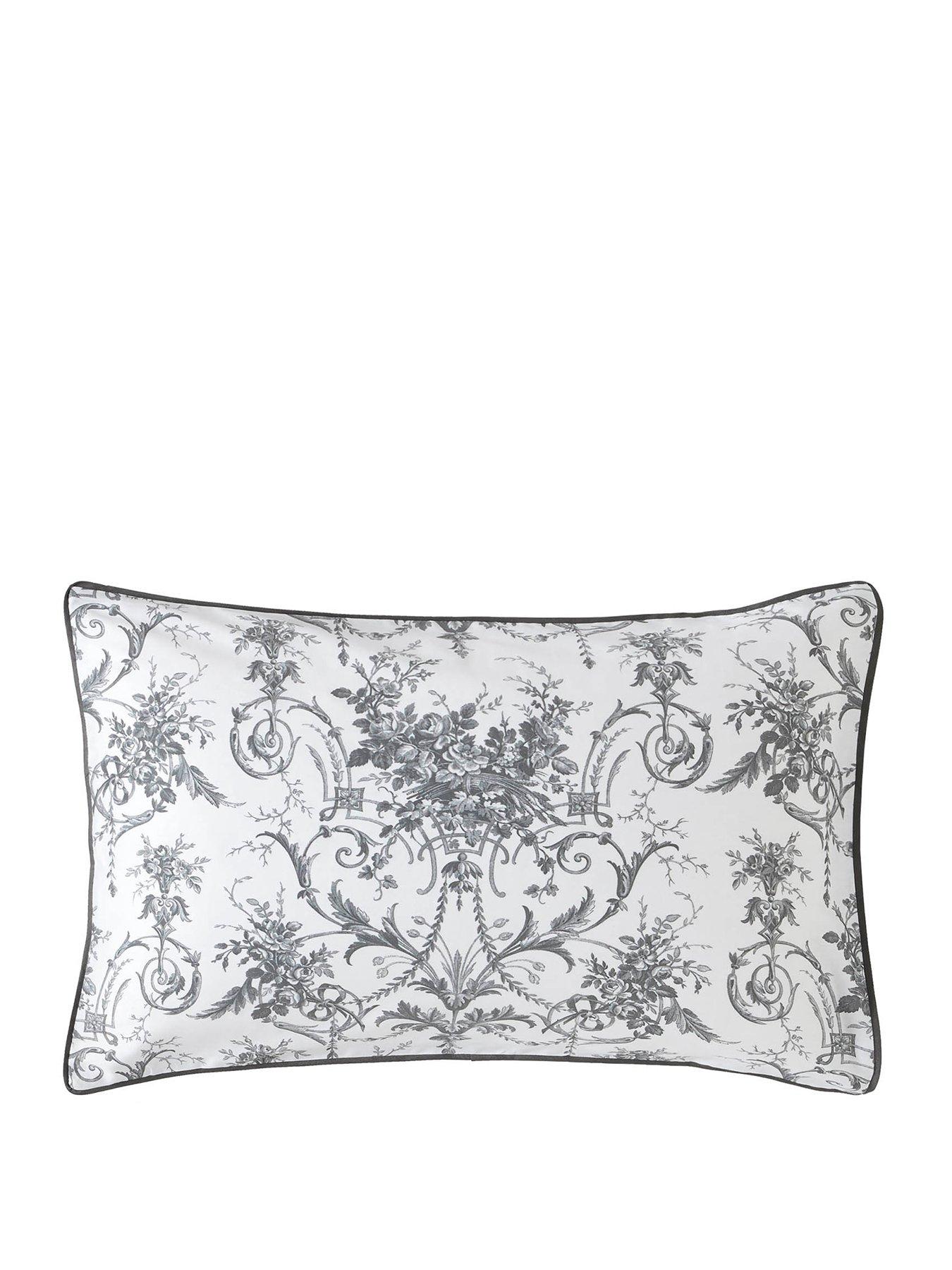 Image 2 of 4 of Laura Ashley Tuileries 100% Cotton Standard Pillowcase Pair 50cm x 75cm Duck Egg