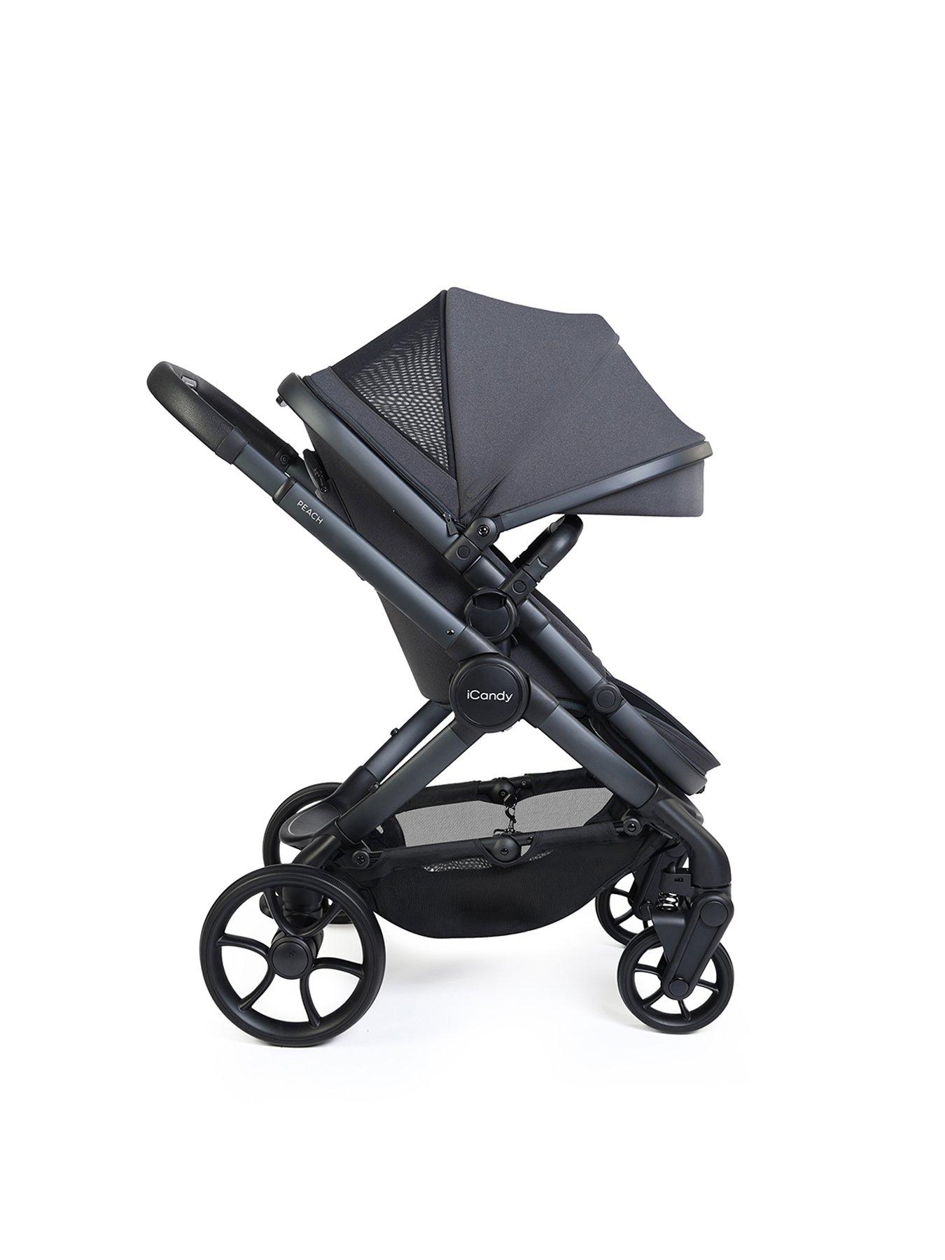 Image 5 of 7 of iCandy Peach 8 Travel System with Storm Grey Cocoon 360 - Grey