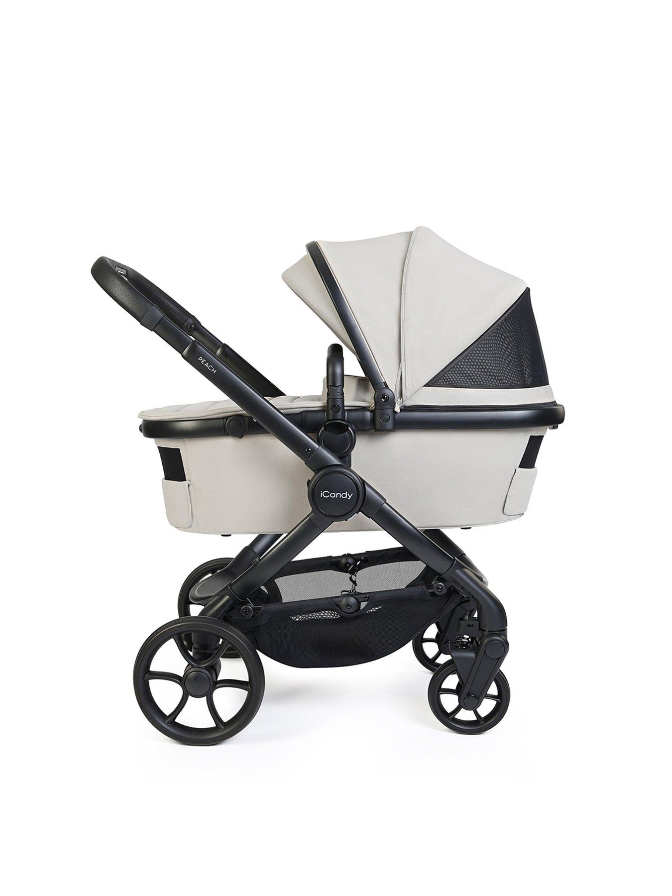 Image 2 of 8 of iCandy Peach 8 Travel System with Black Cocoon 360 - Taupe