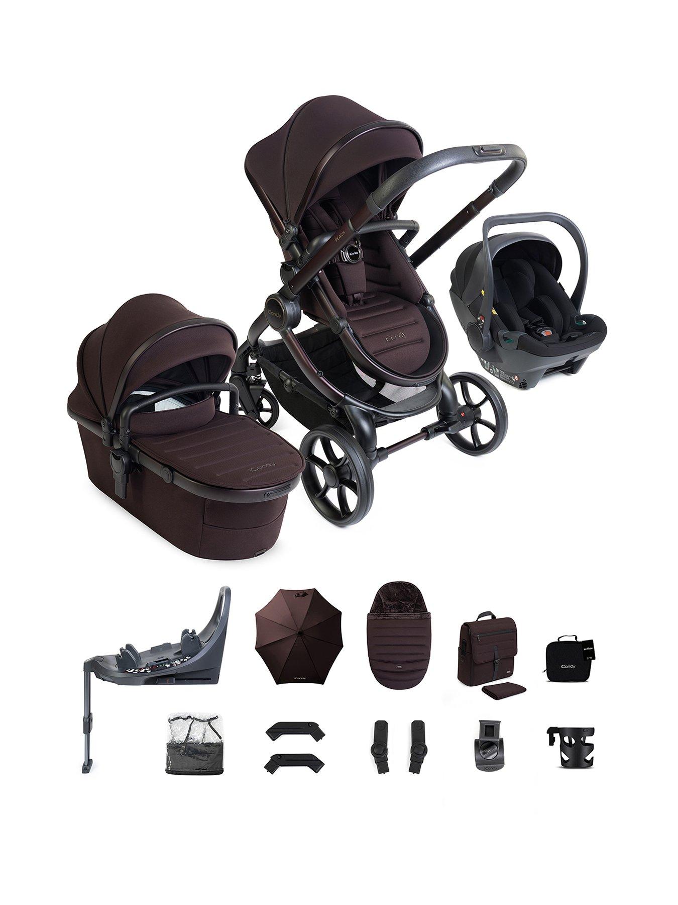 iCandy Peach 8 Editions Travel System with Black Cocoon 360 - Coffee Bean