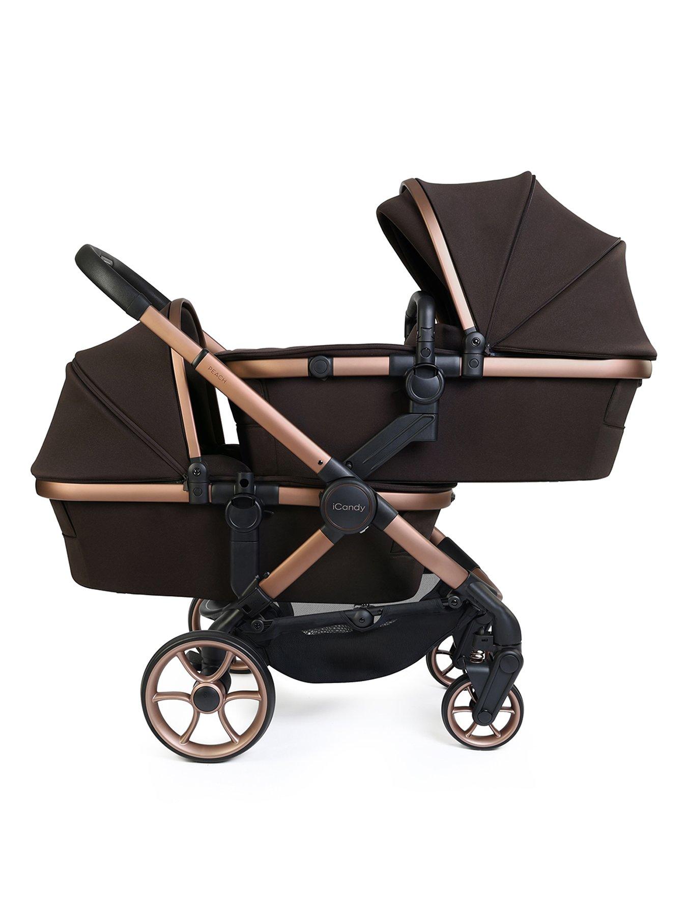 Image 2 of 7 of iCandy Peach 8 Twin Complete Pushchair Editions Bundle - Pecan