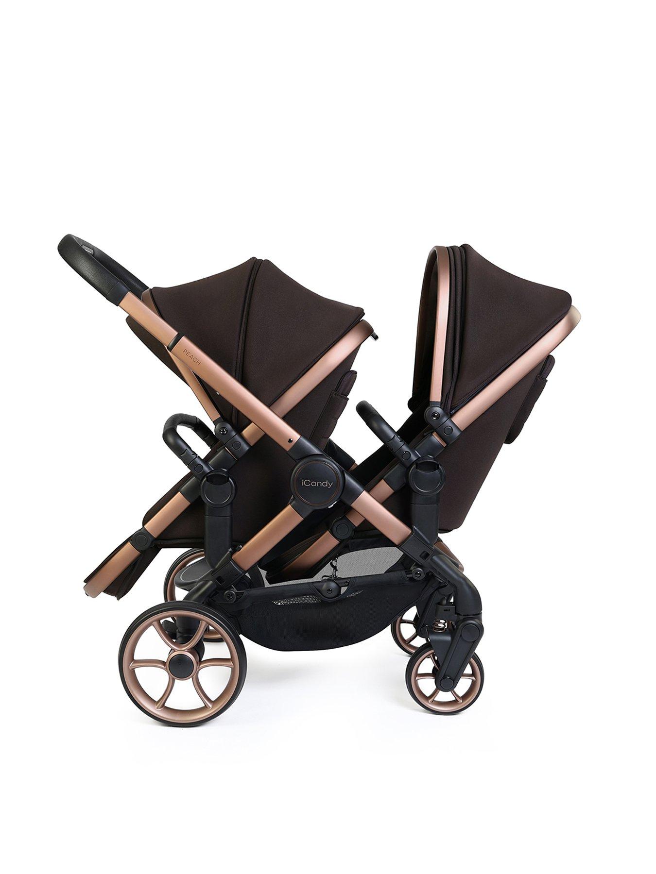 Image 4 of 7 of iCandy Peach 8 Twin Complete Pushchair Editions Bundle - Pecan