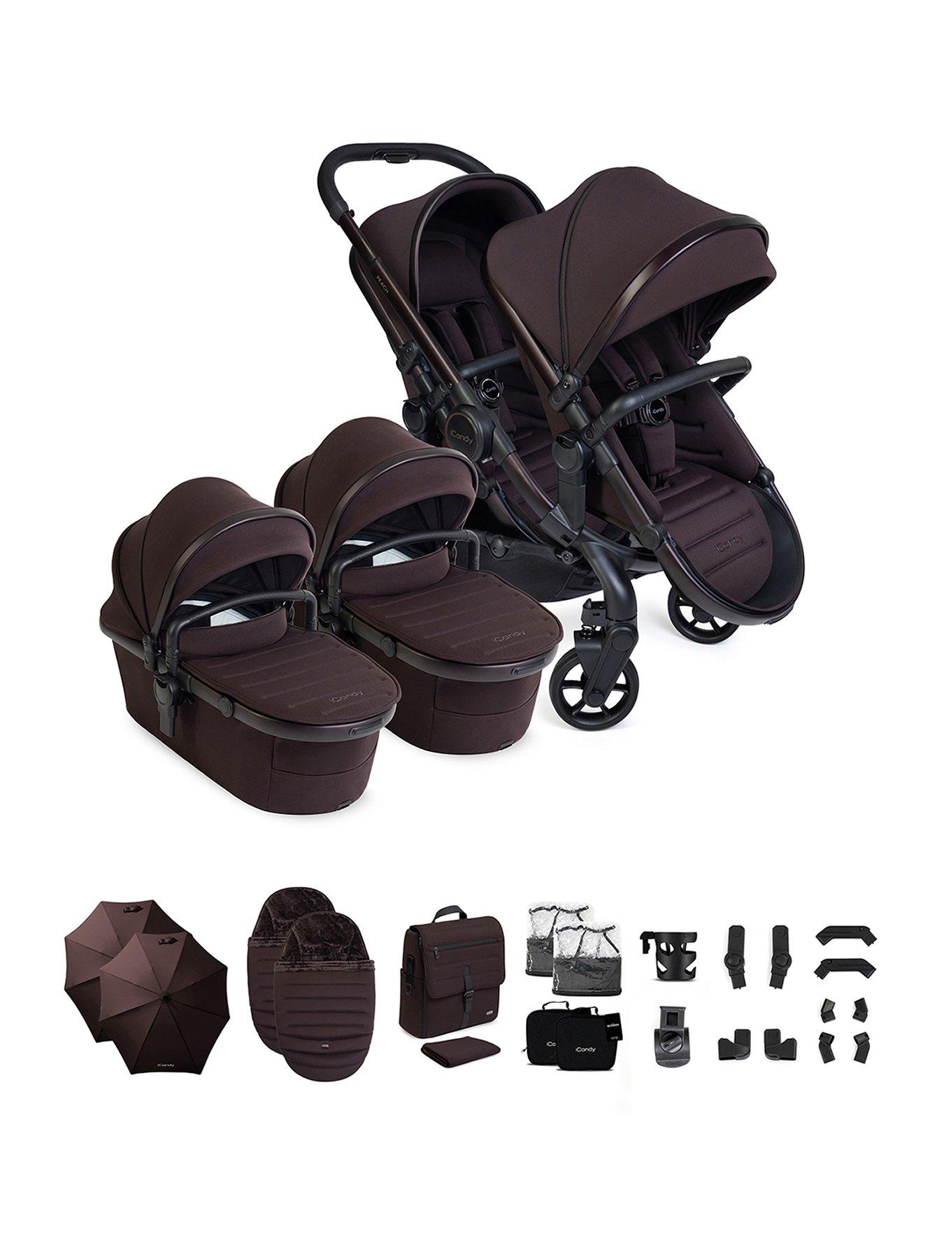 iCandy Peach 8 Twin Complete Pushchair Editions Bundle - Coffee Bean