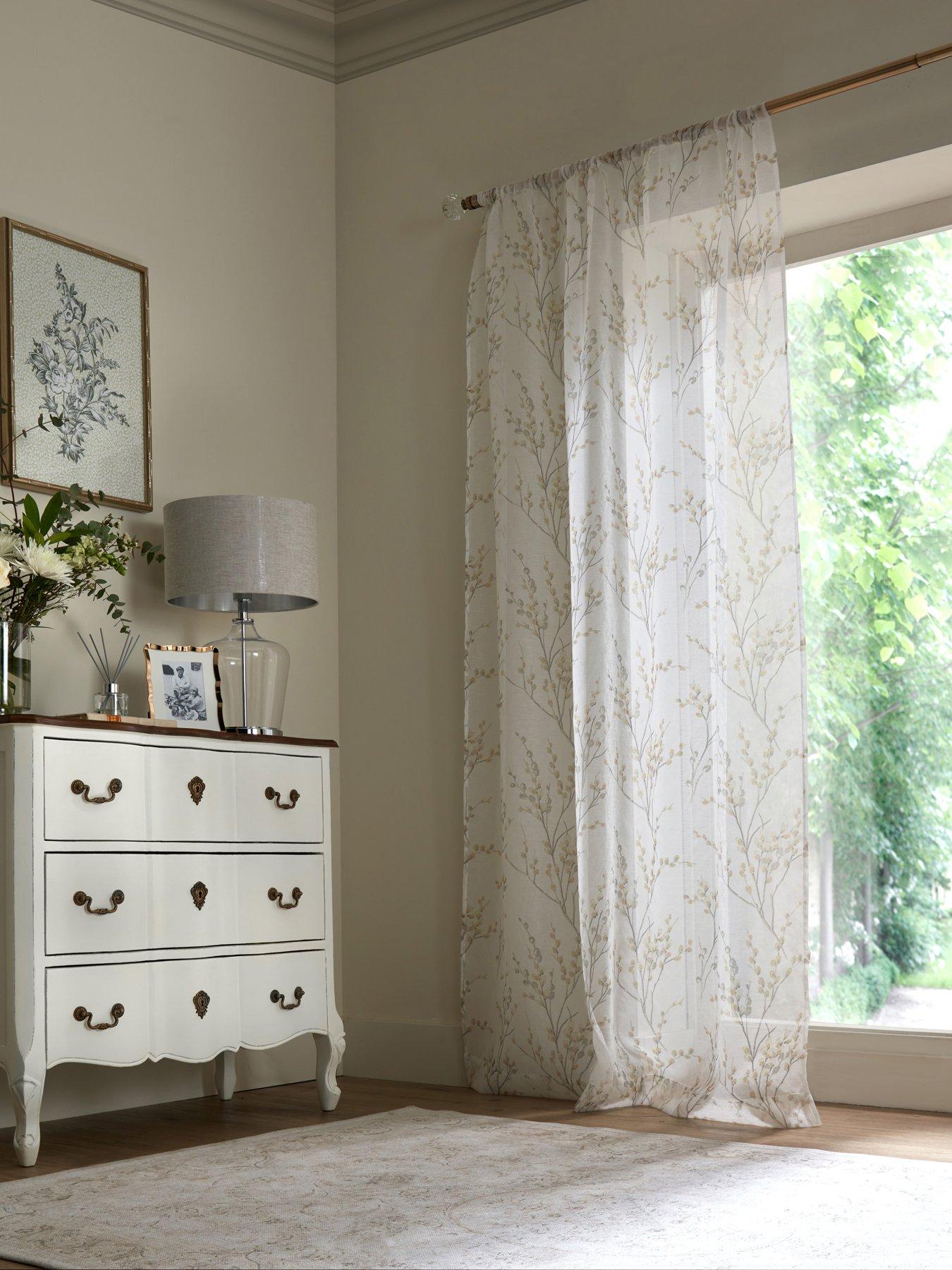 Laura Ashley Pussy Willow Voile 137cm X 137cm (54"x54") Dove