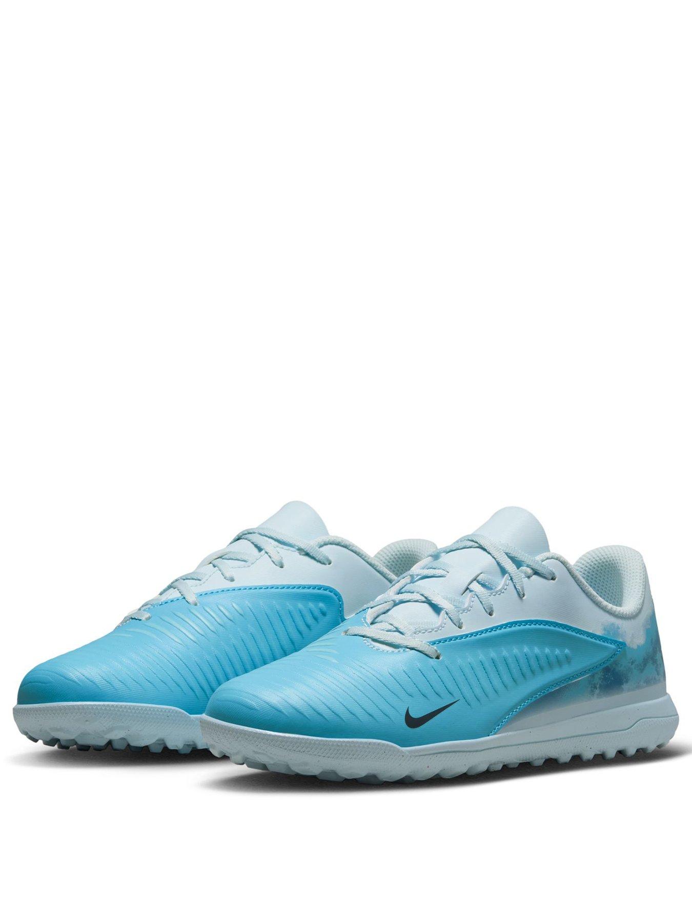 Image 2 of 7 of Nike Junior Phantom 6 Low Astro Turf Lace-Up Football Boots - Baltic Blue