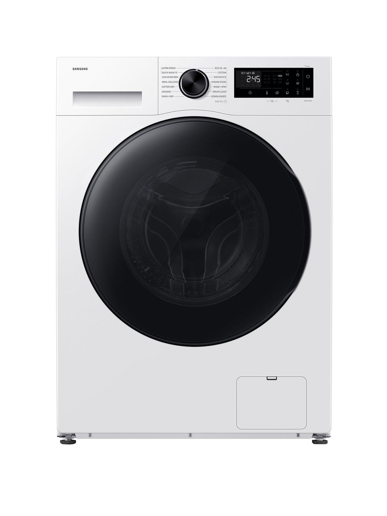 Samsung Series 5 AI Energy WD90HG5U34BEEU 9kg Load, 6kg Dry, 1400rpm Spin Smart Washer Dryer - White