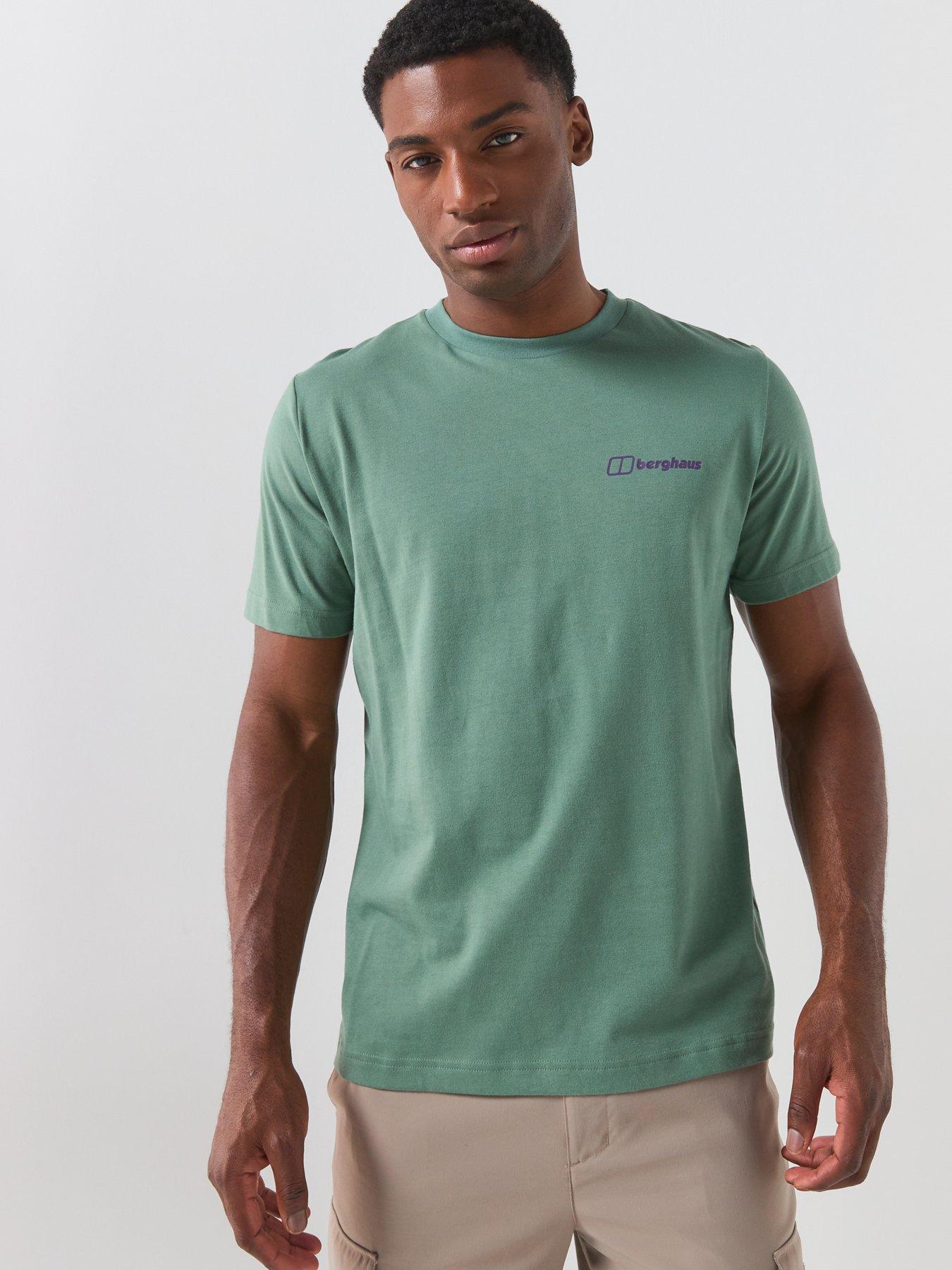 Image 5 of 5 of Berghaus Mens Graphic Back Print Crew Neck T-Shirt - Green