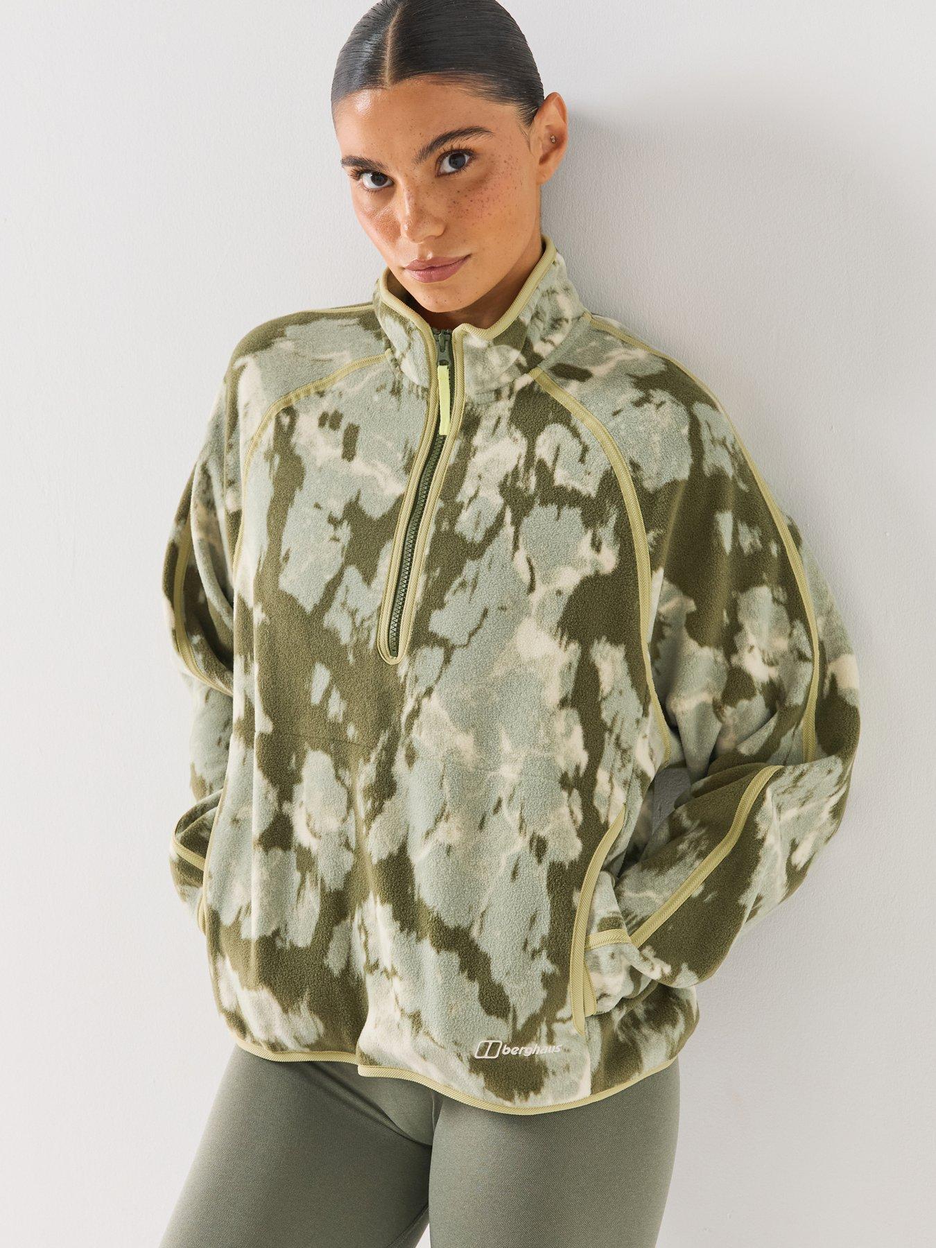 Image 1 of 6 of Berghaus Womens Bamburgh Half Zip Fleece - Green
