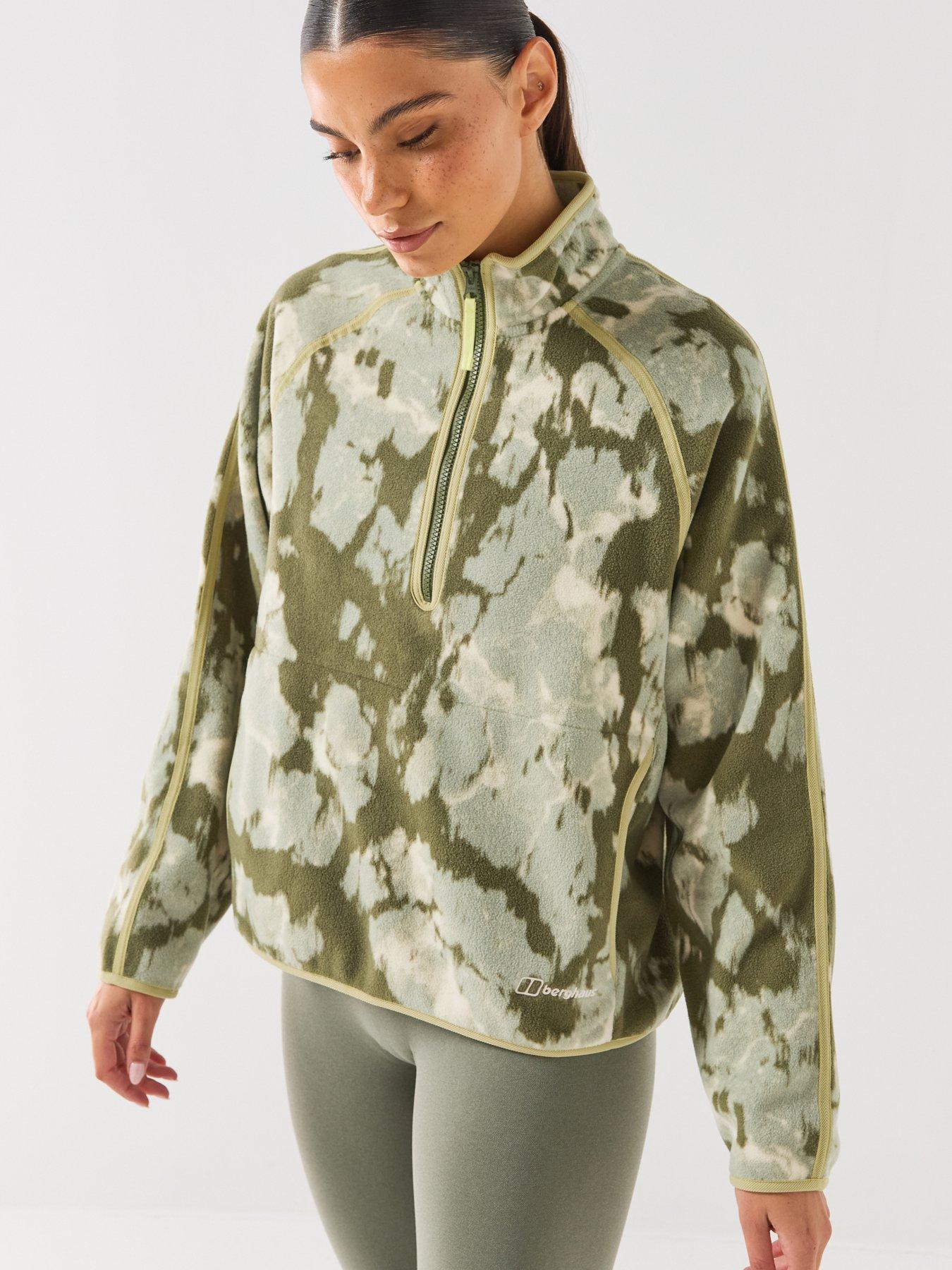 Image 5 of 6 of Berghaus Womens Bamburgh Half Zip Fleece - Green