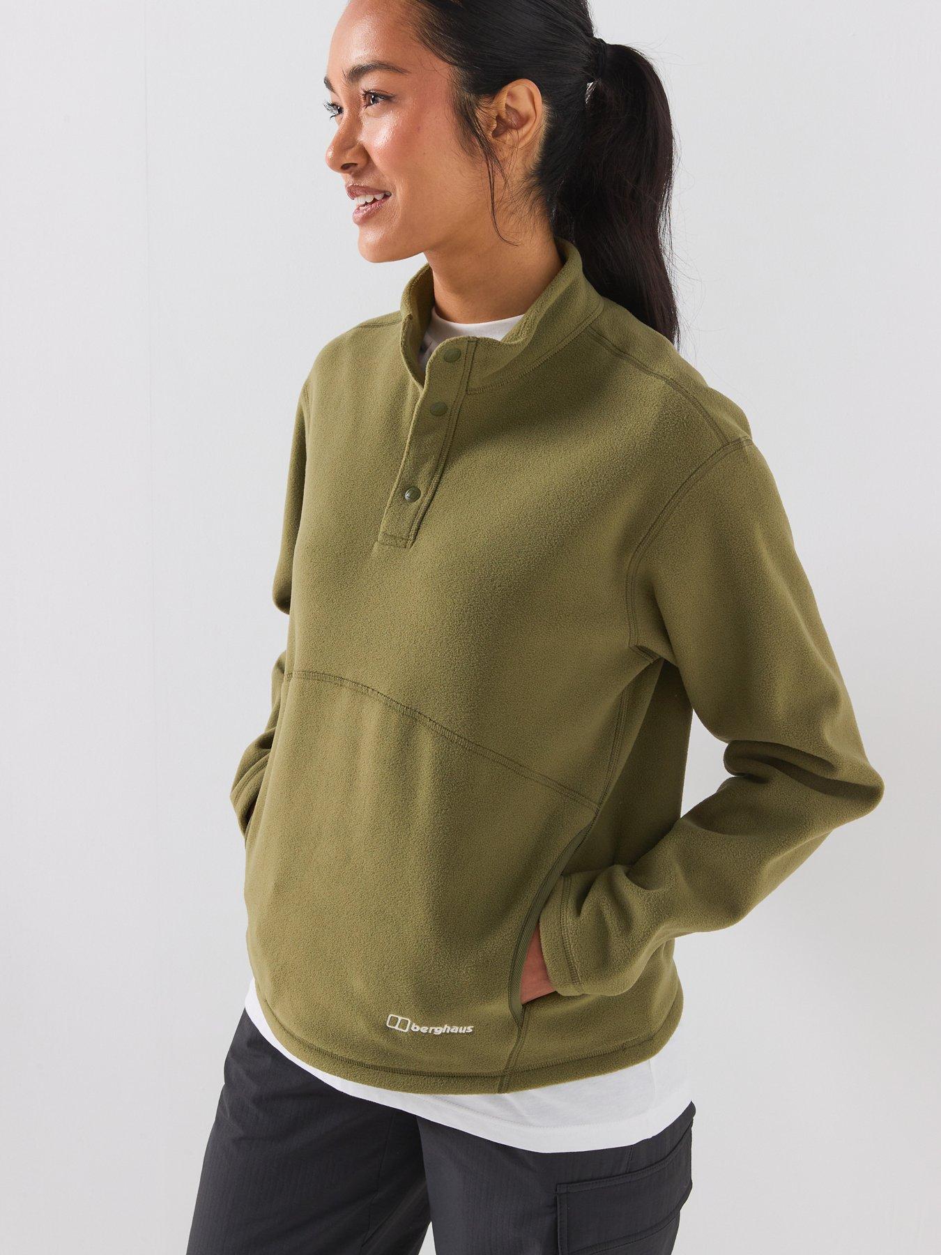 Image 6 of 6 of Berghaus Womens Half Zip Fleece - Green