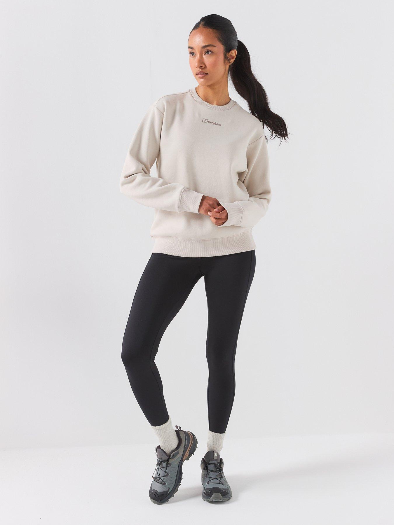 Image 3 of 5 of Berghaus Womens Cotton-Rich Crew Neck Logo Sweatshirt - Grey