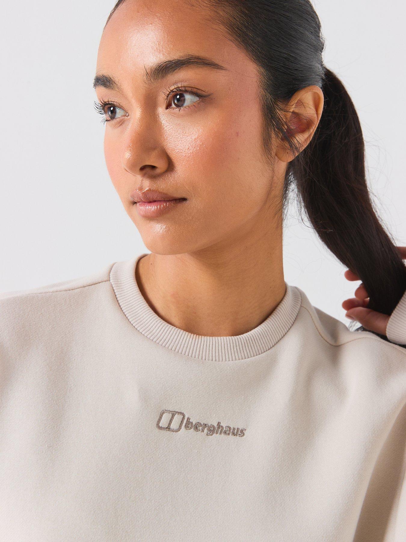 Image 4 of 5 of Berghaus Womens Cotton-Rich Crew Neck Logo Sweatshirt - Grey