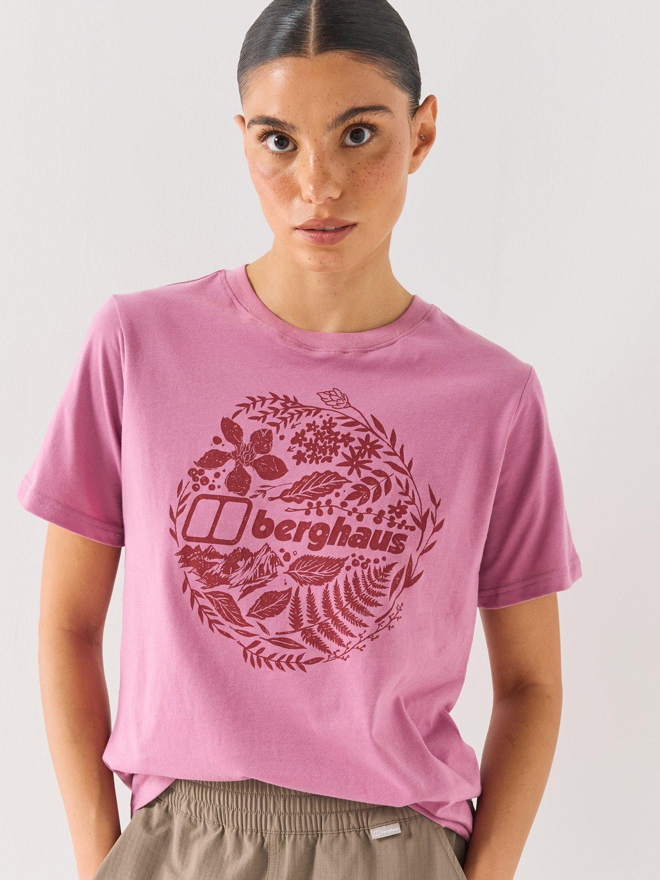 Berghaus Womens Foliage Essential T-shirt - Pink